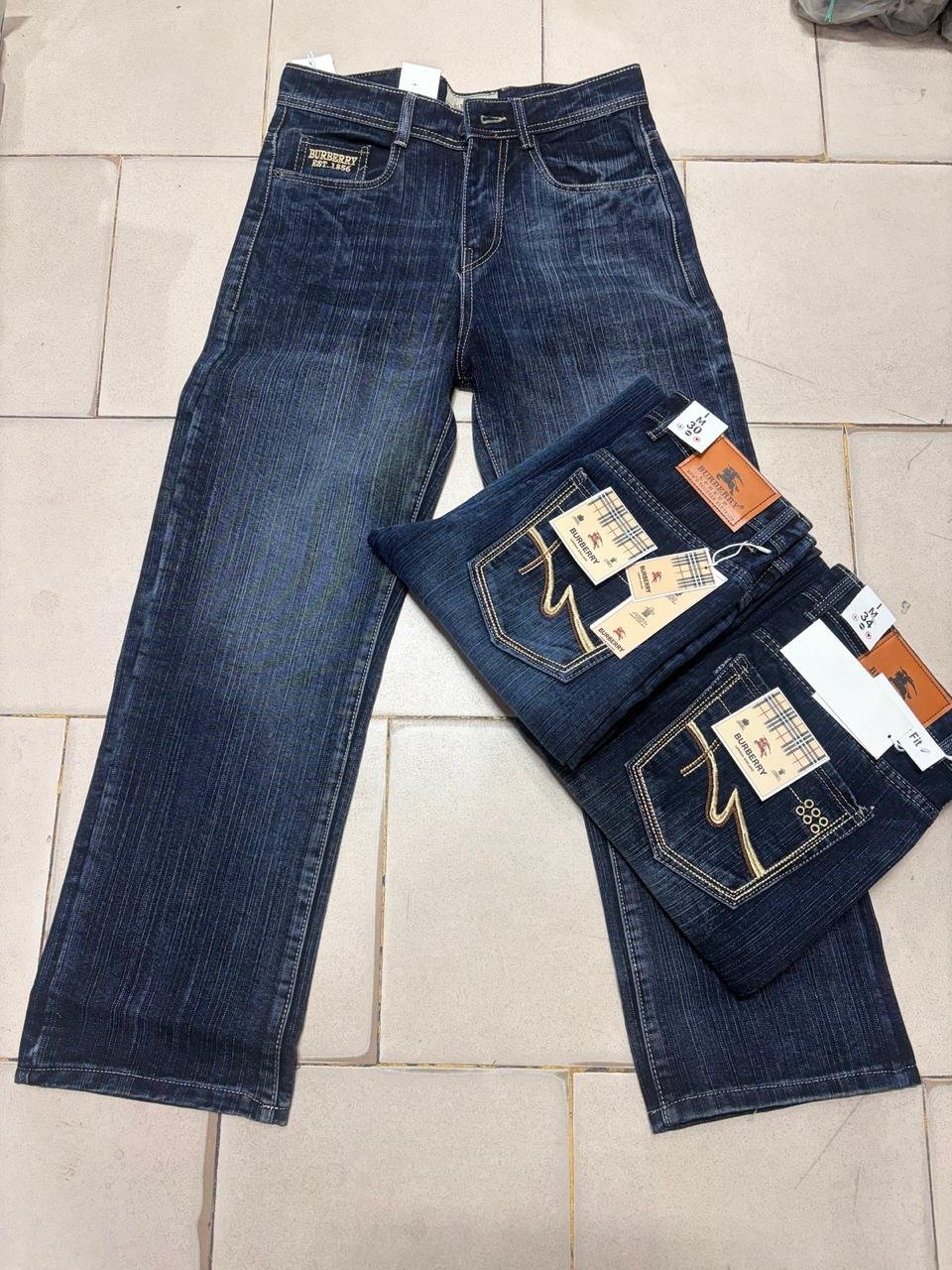 Men's OD slub Jeans Straight fit