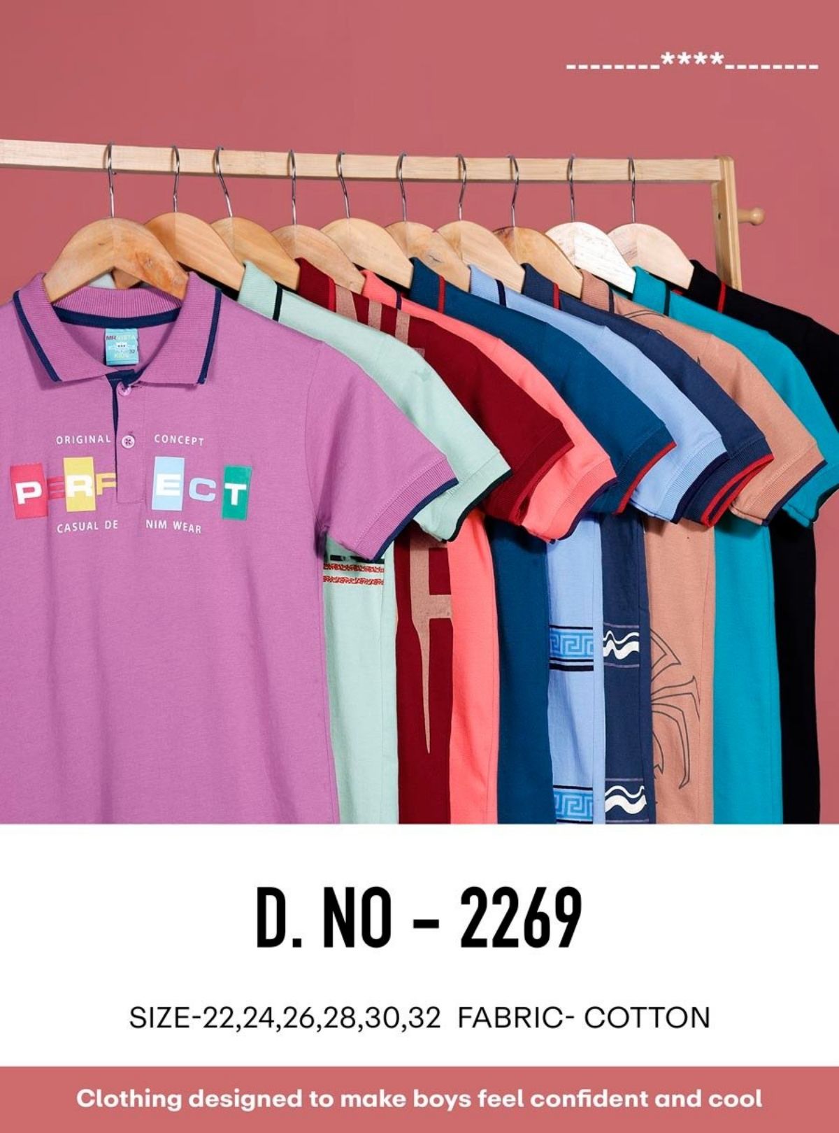 Boys' Half Sleeve T-shirts -2269