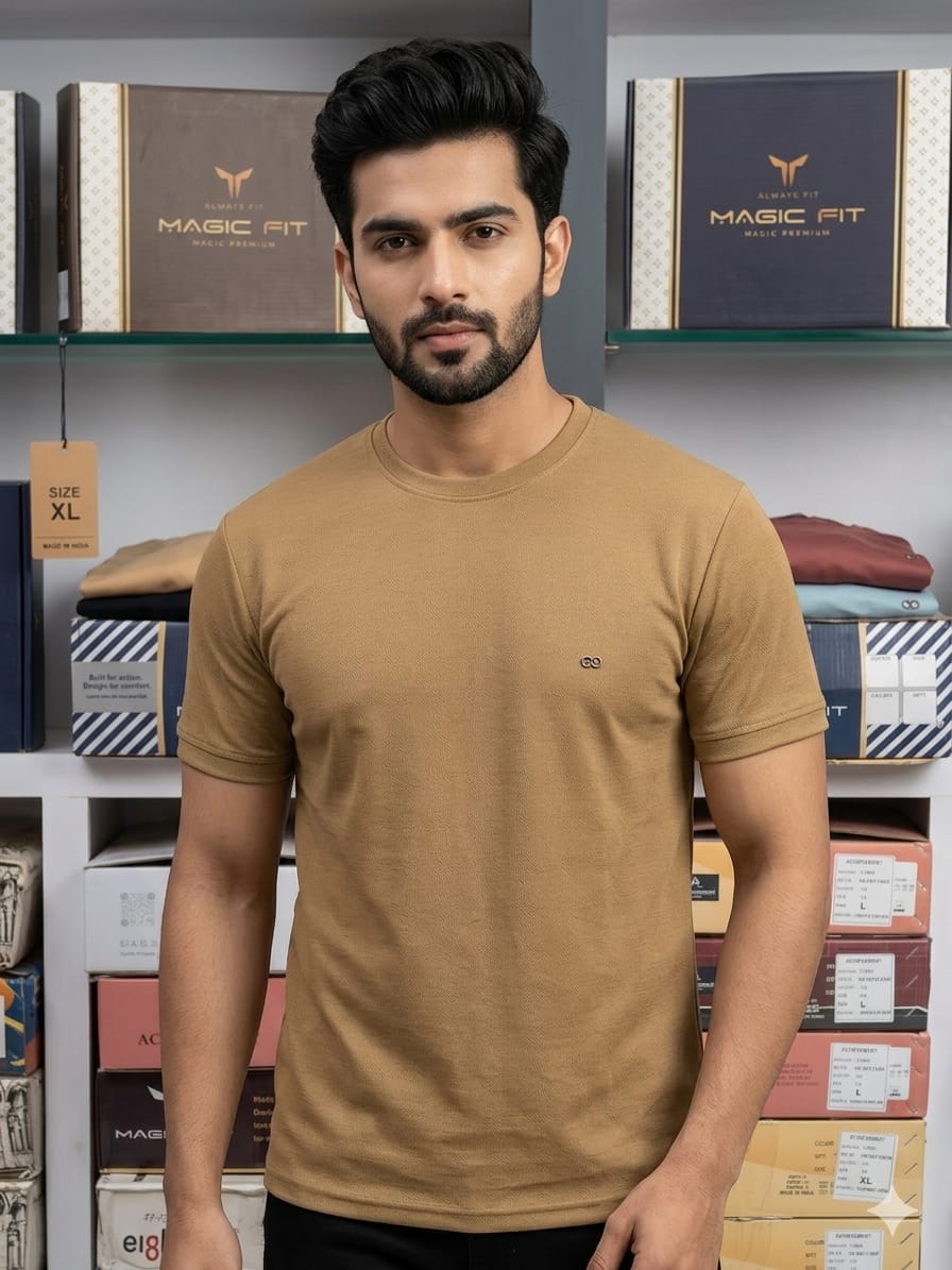Mens Half Sleeve Round Neck Tshirt 2026