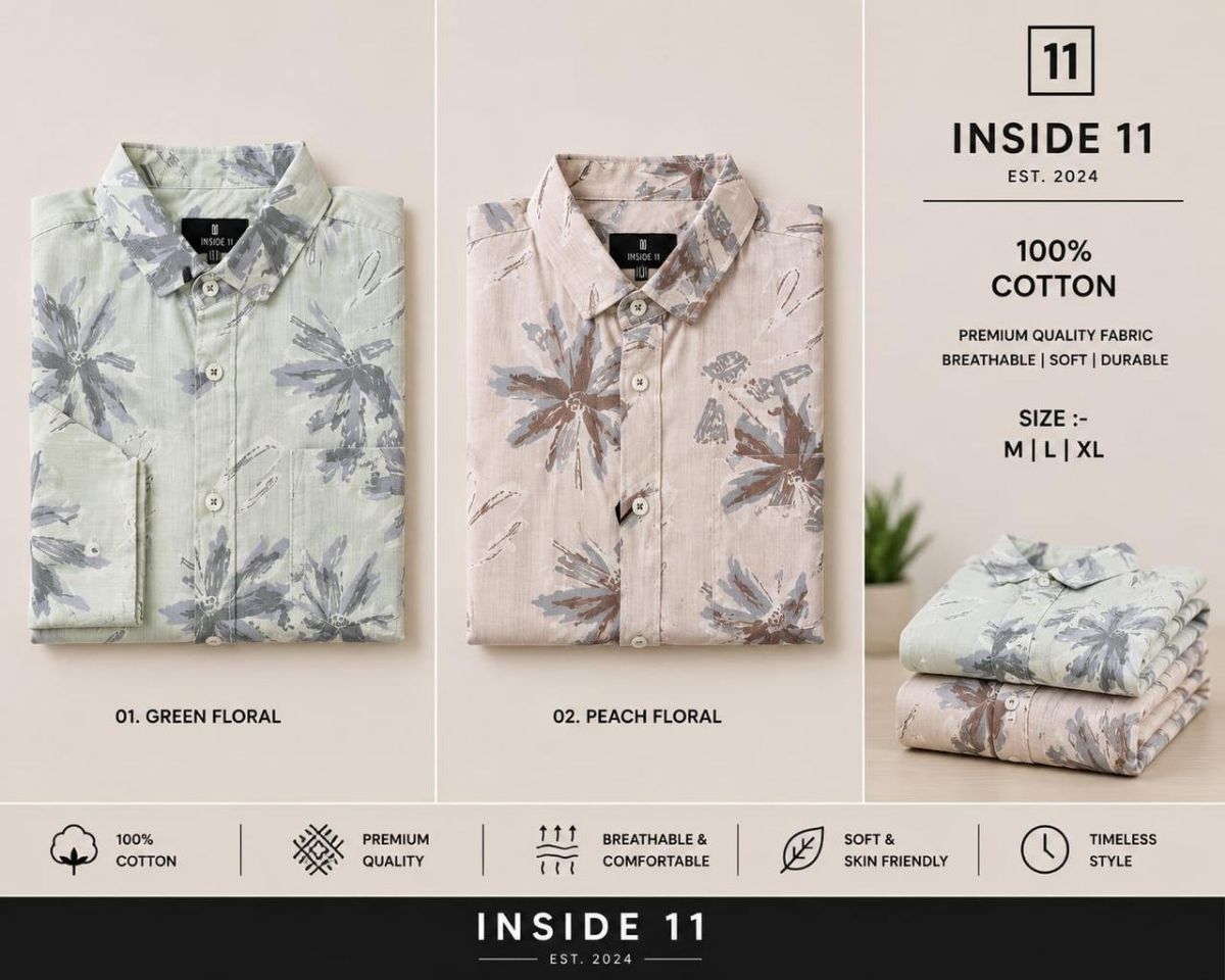 Men's 100% Pure Cotton Dobby Shirts