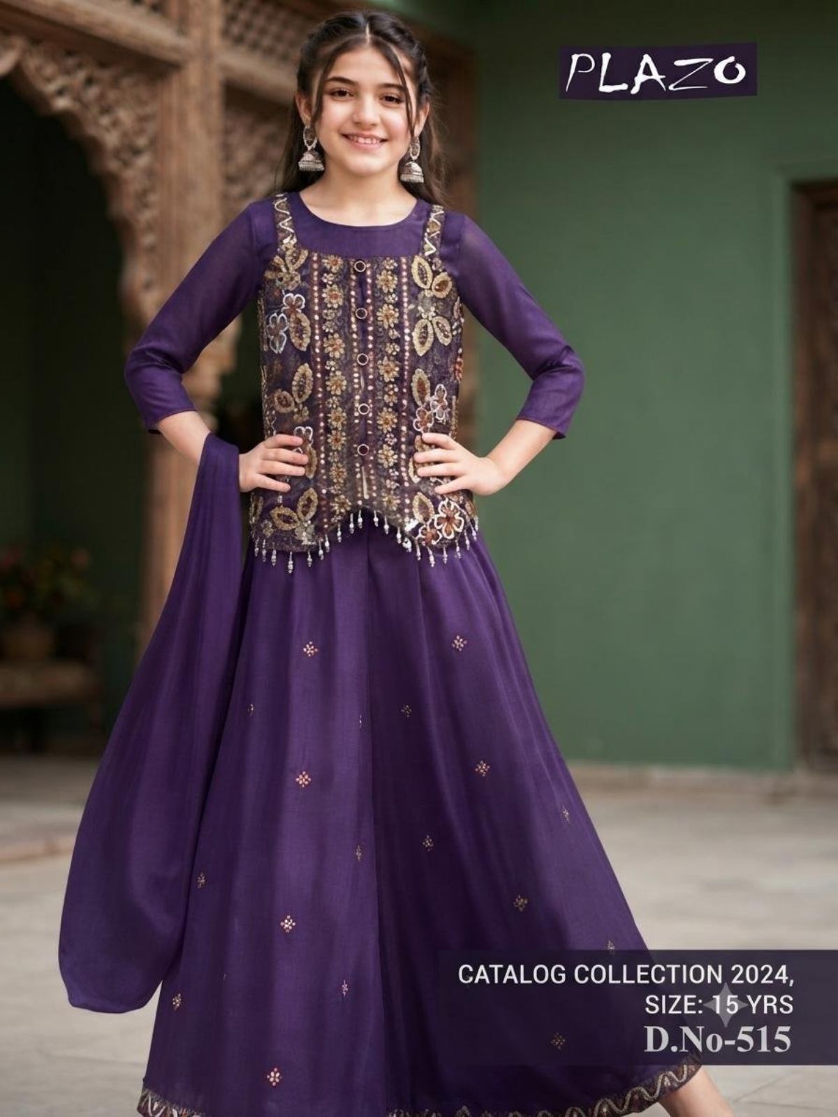 SG Fashion Girls Ethnic Wear  Set  D no- 515