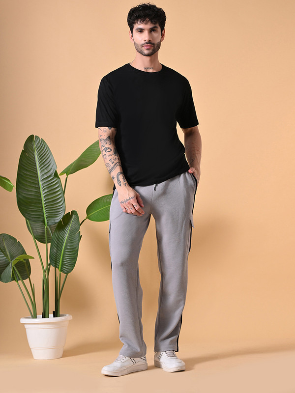 Fitinc men's Cargo Pant  With Both side Zipper pocket