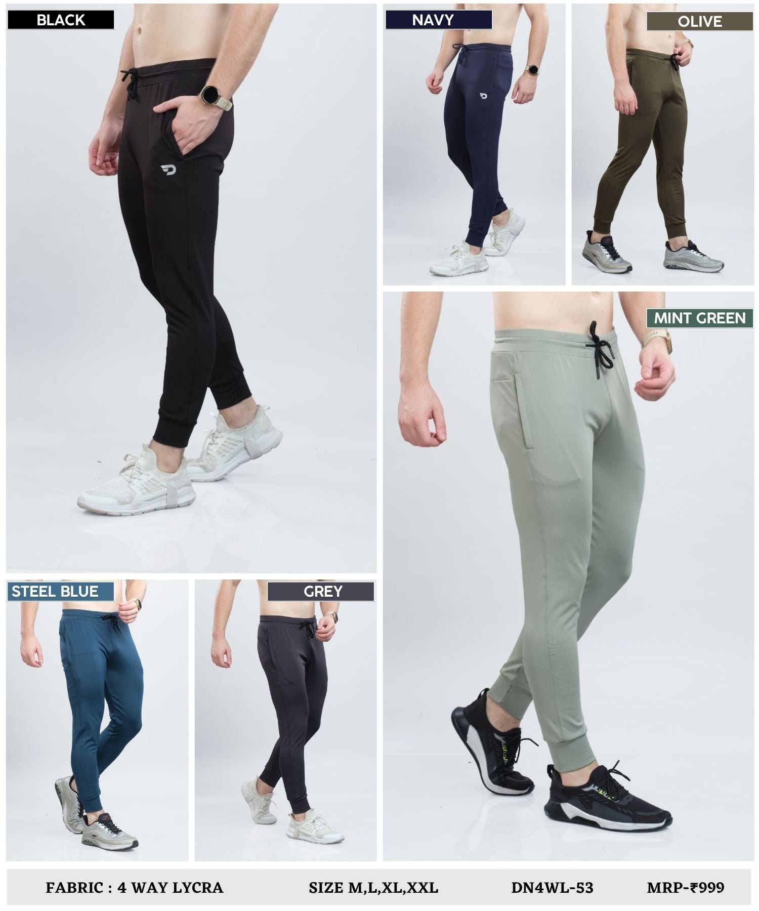 Imported 4way Taiwan Lycra Lower ( 280 GSM)
