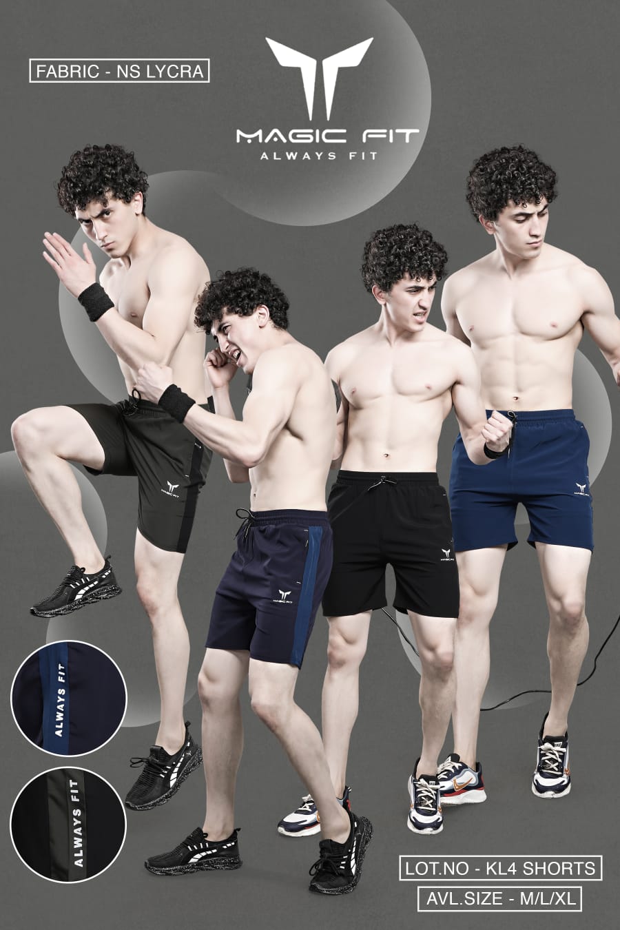 Mens NS Lcyra Shorts By Magic fit