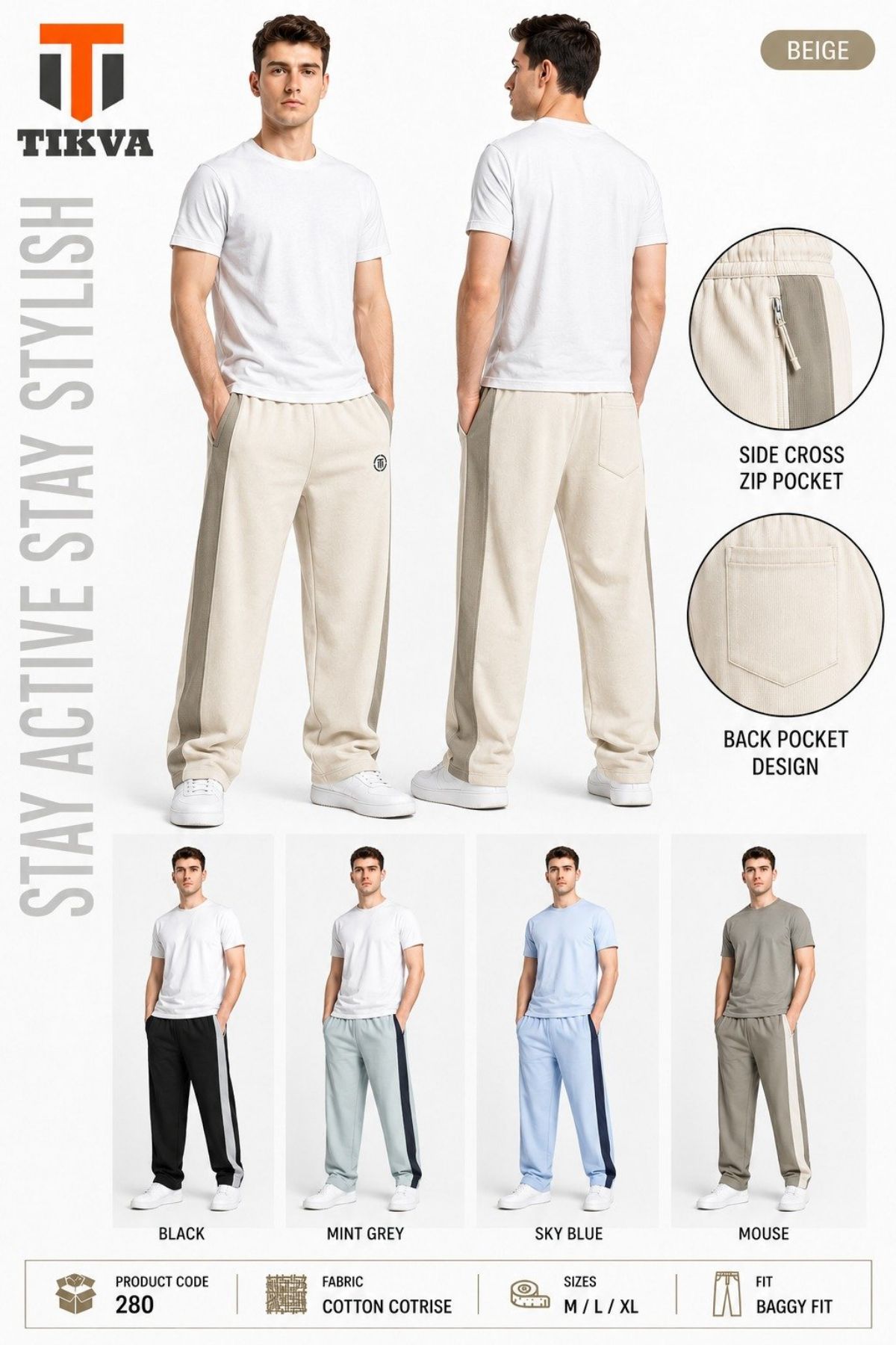 Tikva Men's Lower Art. No-280