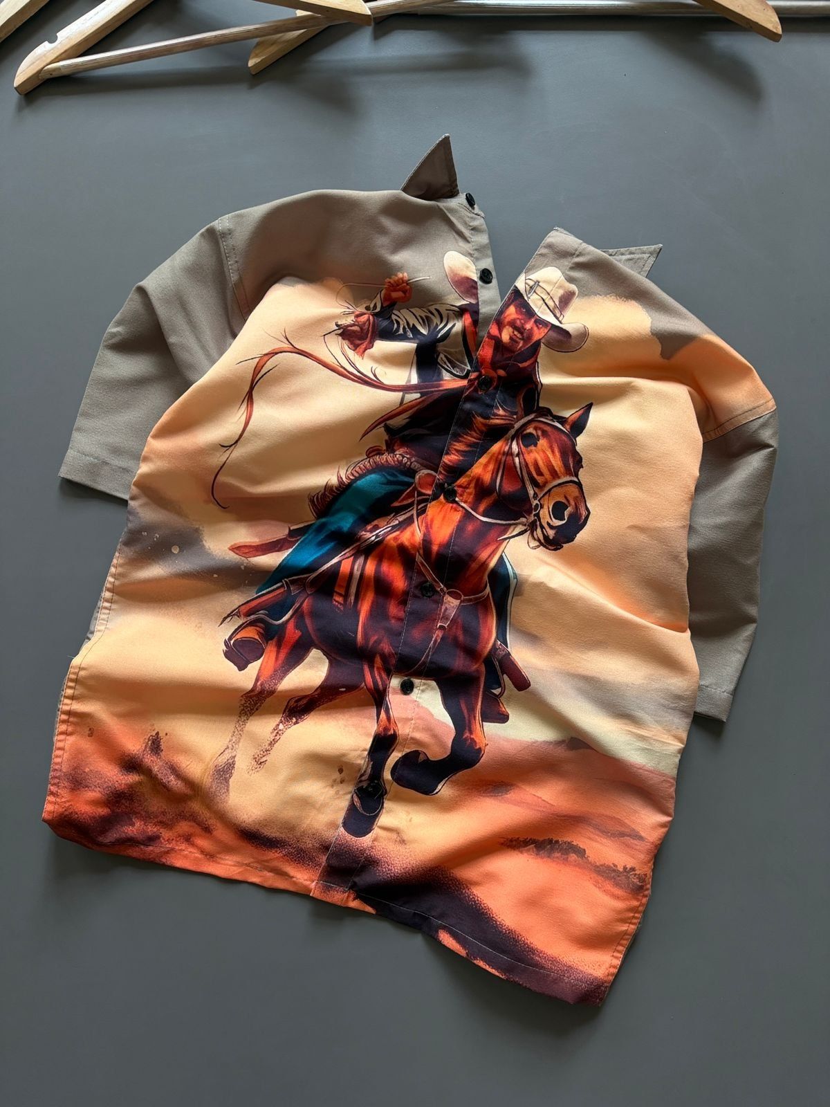 Men's Chinese Cloth Drop Shoulder Shirt