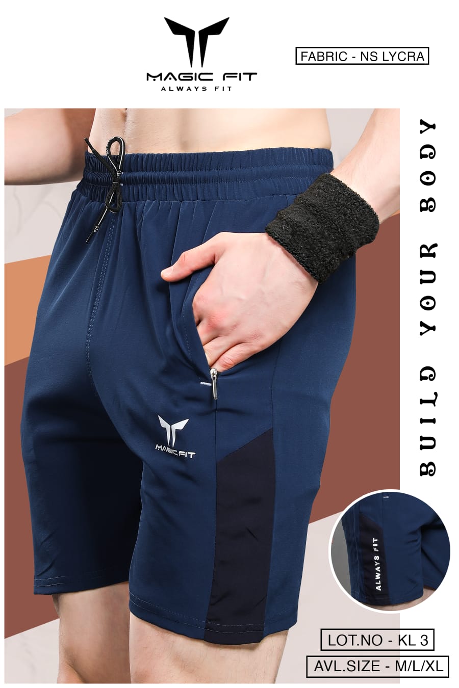 Mens NS Lcyra Shorts By Magic fit