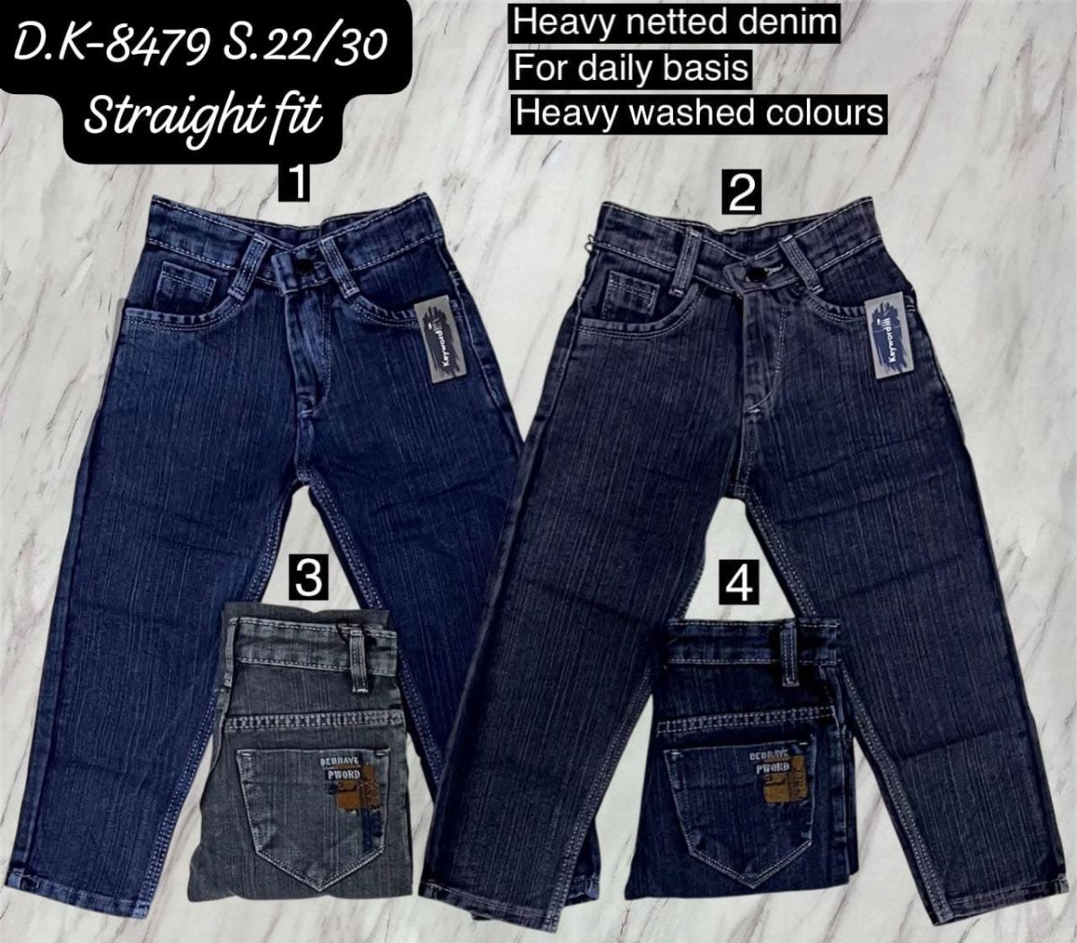 KRX Kids Straight Jeans- DK-8479