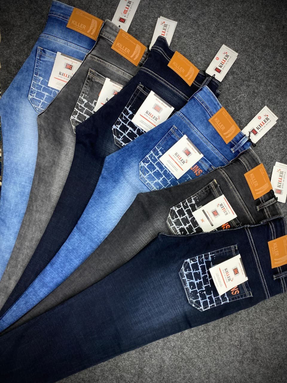 Updry Men's Cotton By Cotton Power Lycra Slub Jeans