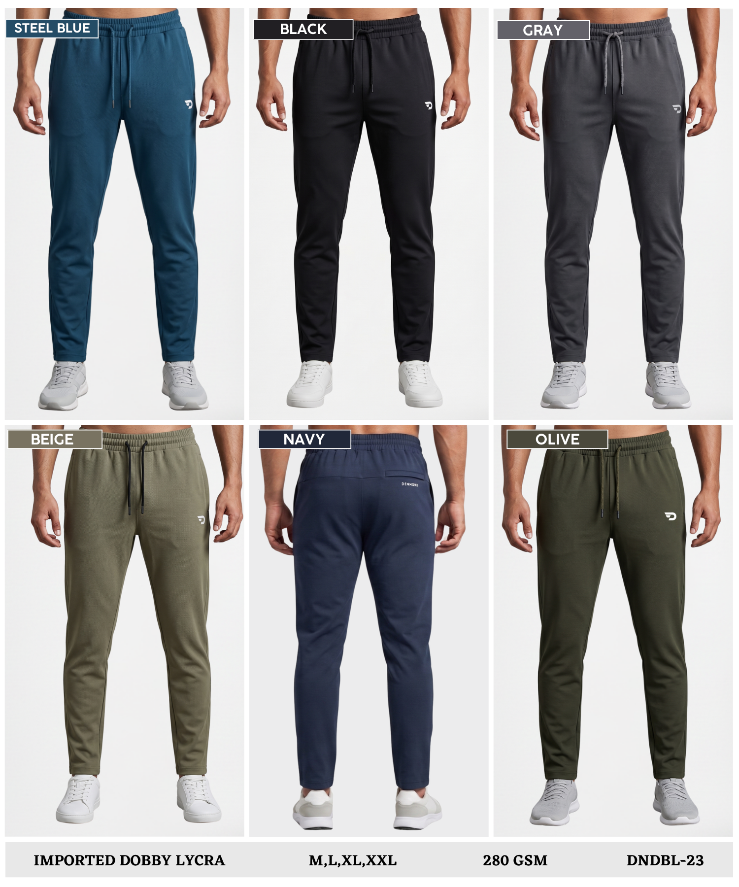 Imported Dobby Lycra Trackpants (GSM 280)