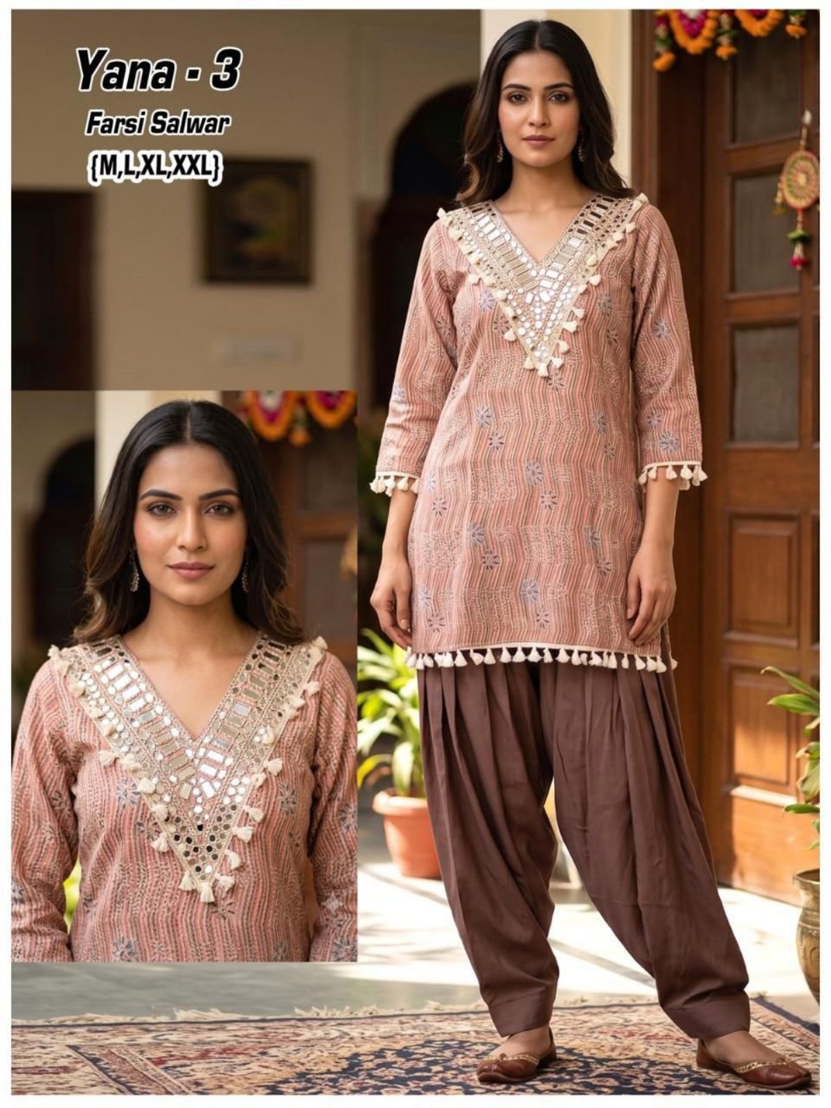 Women's Ethnic Wear Farsi Salwar  Suit- Yana-3