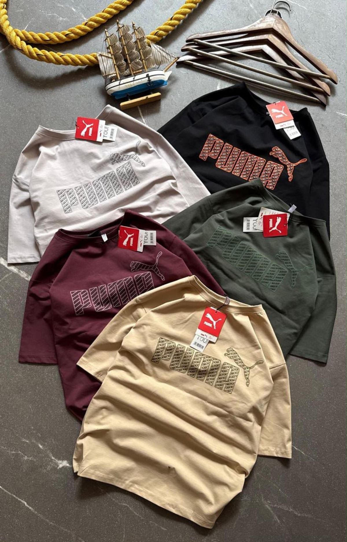 Cotton Lycra Drop Shoulder T-shirts Set