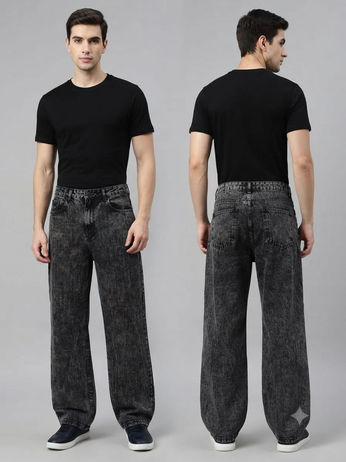 KRX Men's Denim Jeans Baggy
