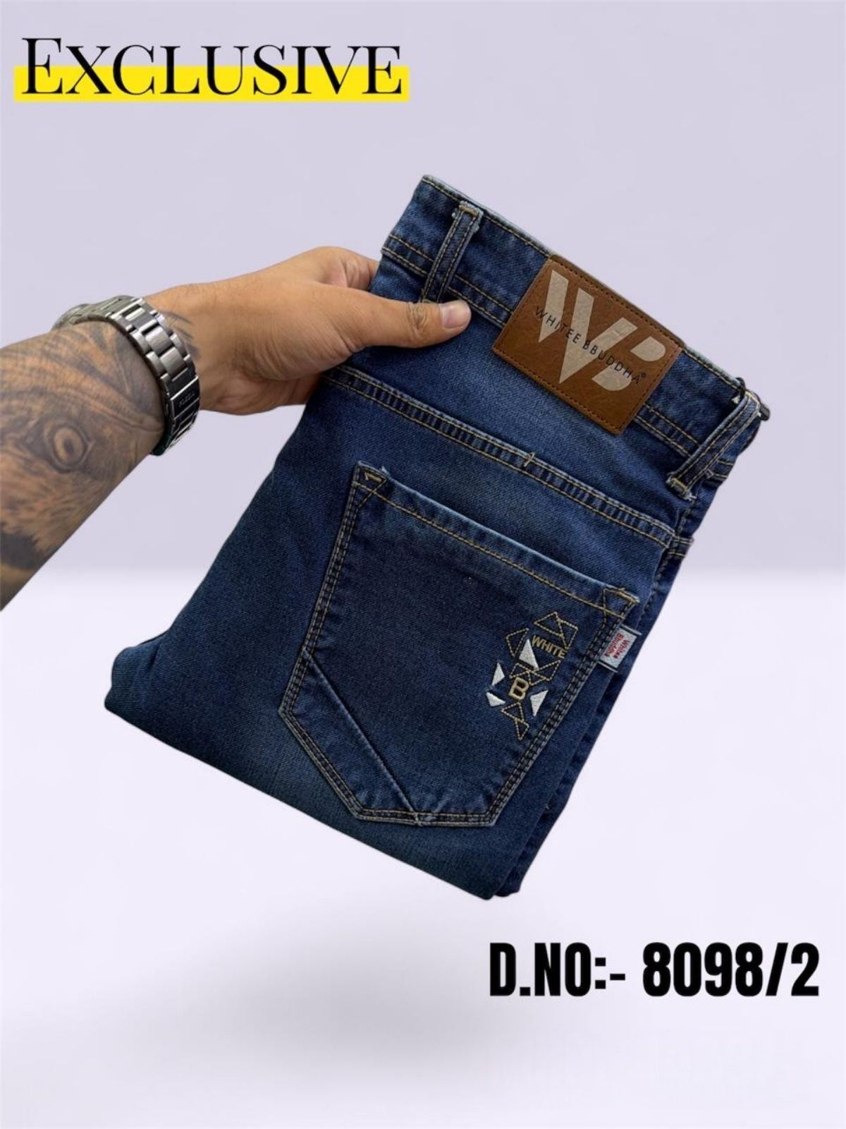 Whitee Budhha Men's Denim Jeans-8098/2 (28-38)