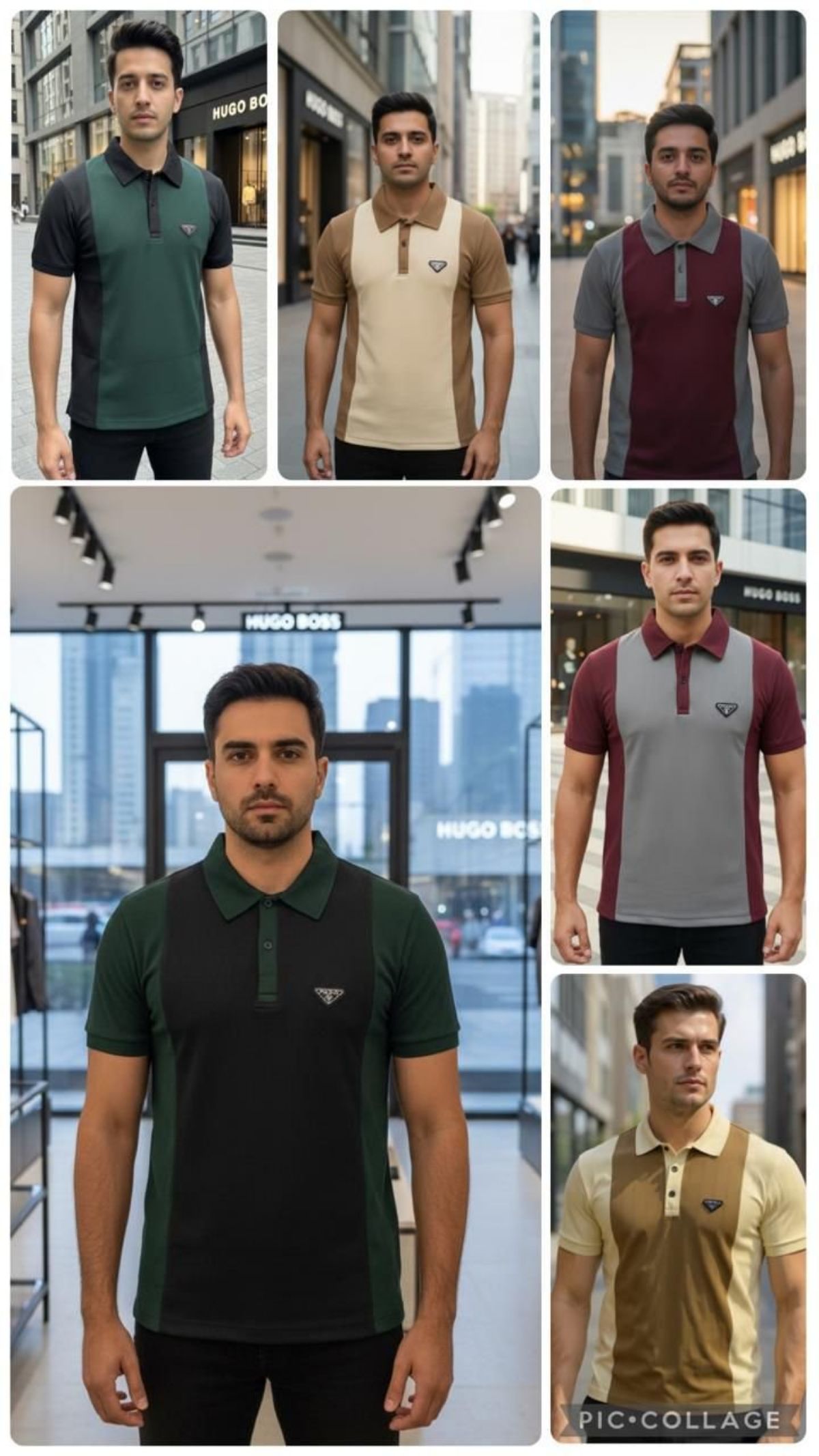 Men's Jacquard Knit Korean Half Sleeves T-shirts Stripes