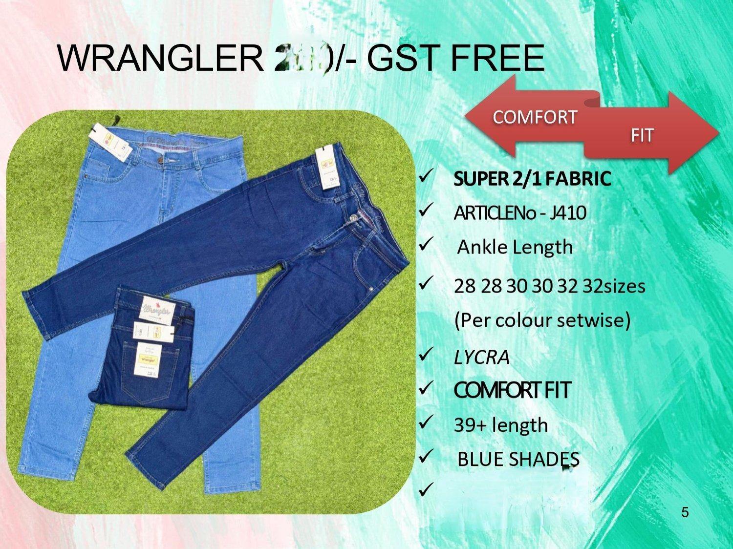 Men's Denim Jeans- WRANGLER