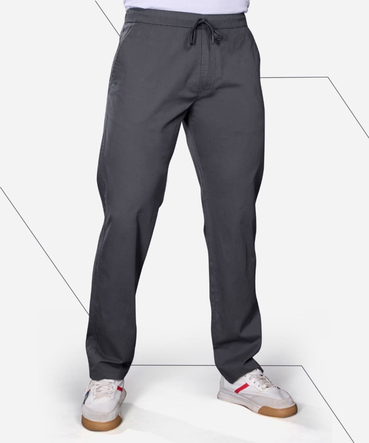 Pro-Noun Men's Lounge Wear Cotton Trackpant- D No- Cotonix-9-610-Elegant Grey