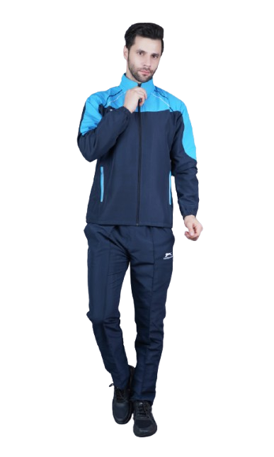 Men's Tracksuit  471A-Navy/Cyan-S-TZ