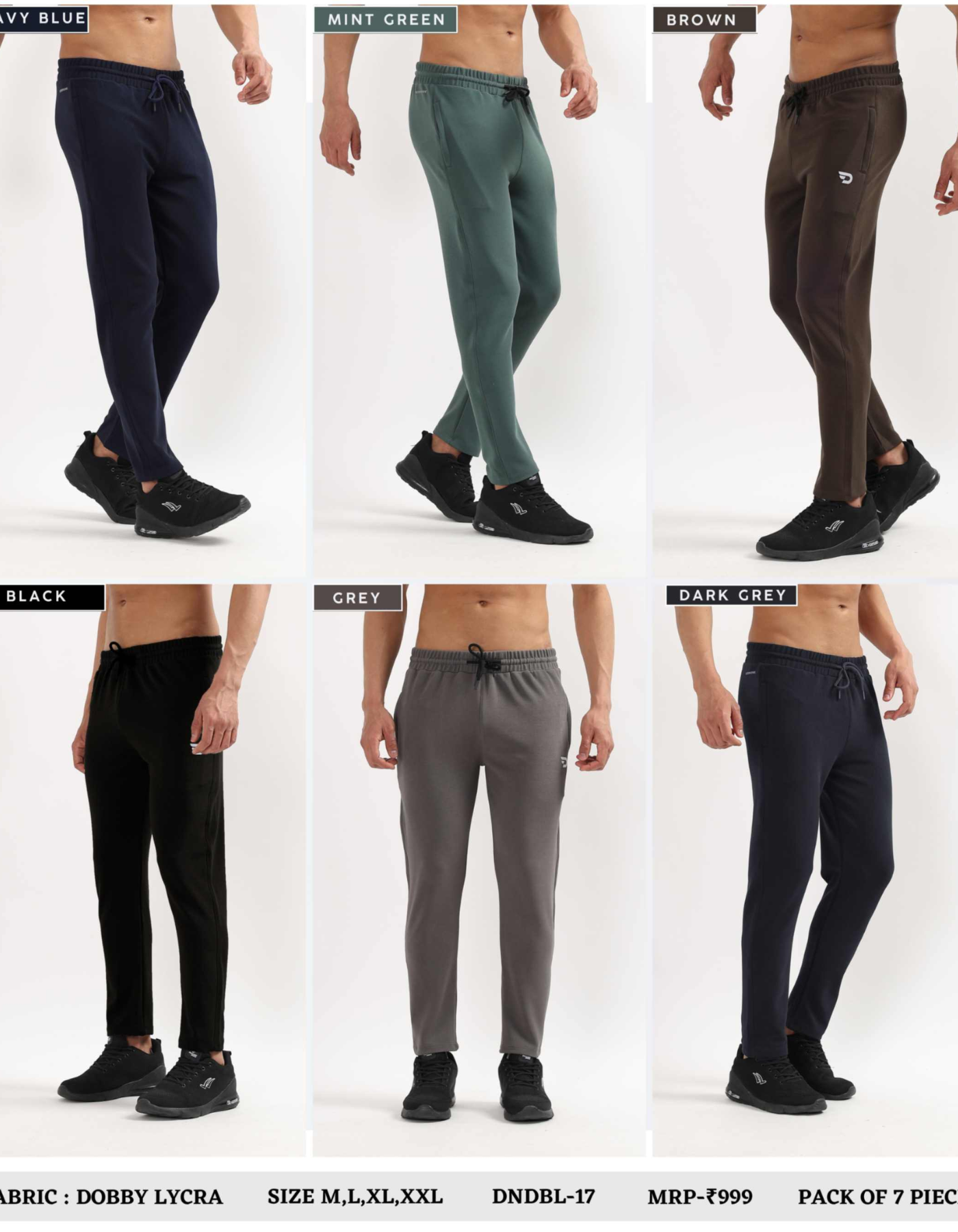Imported Dobby Lycra Track Pant (280 GSM)- DnDbL-17