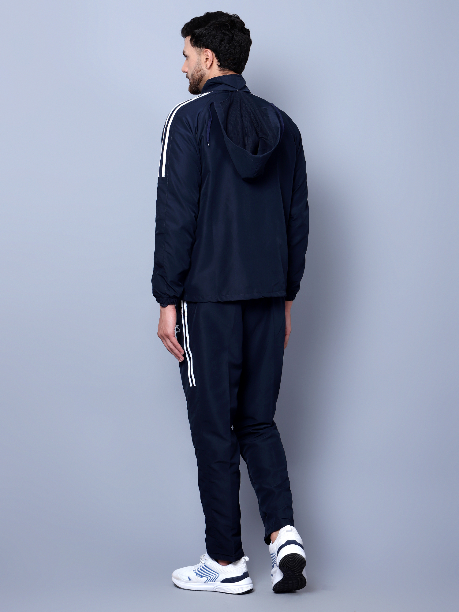 Men's Tracksuit  478A-Navy/White-M-TZ