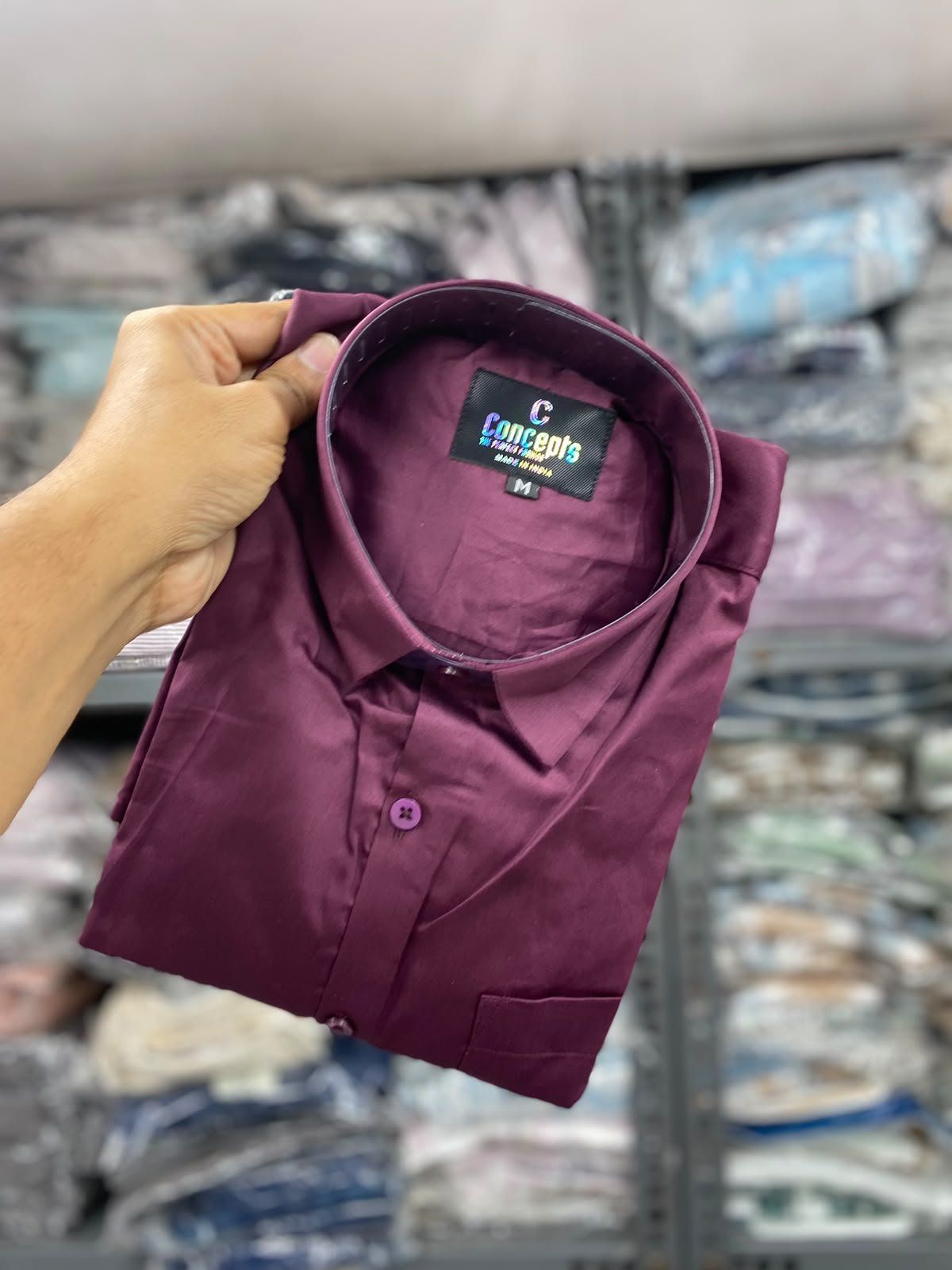 Concepts Men's Partywear Satin Full Sleeve Shirts