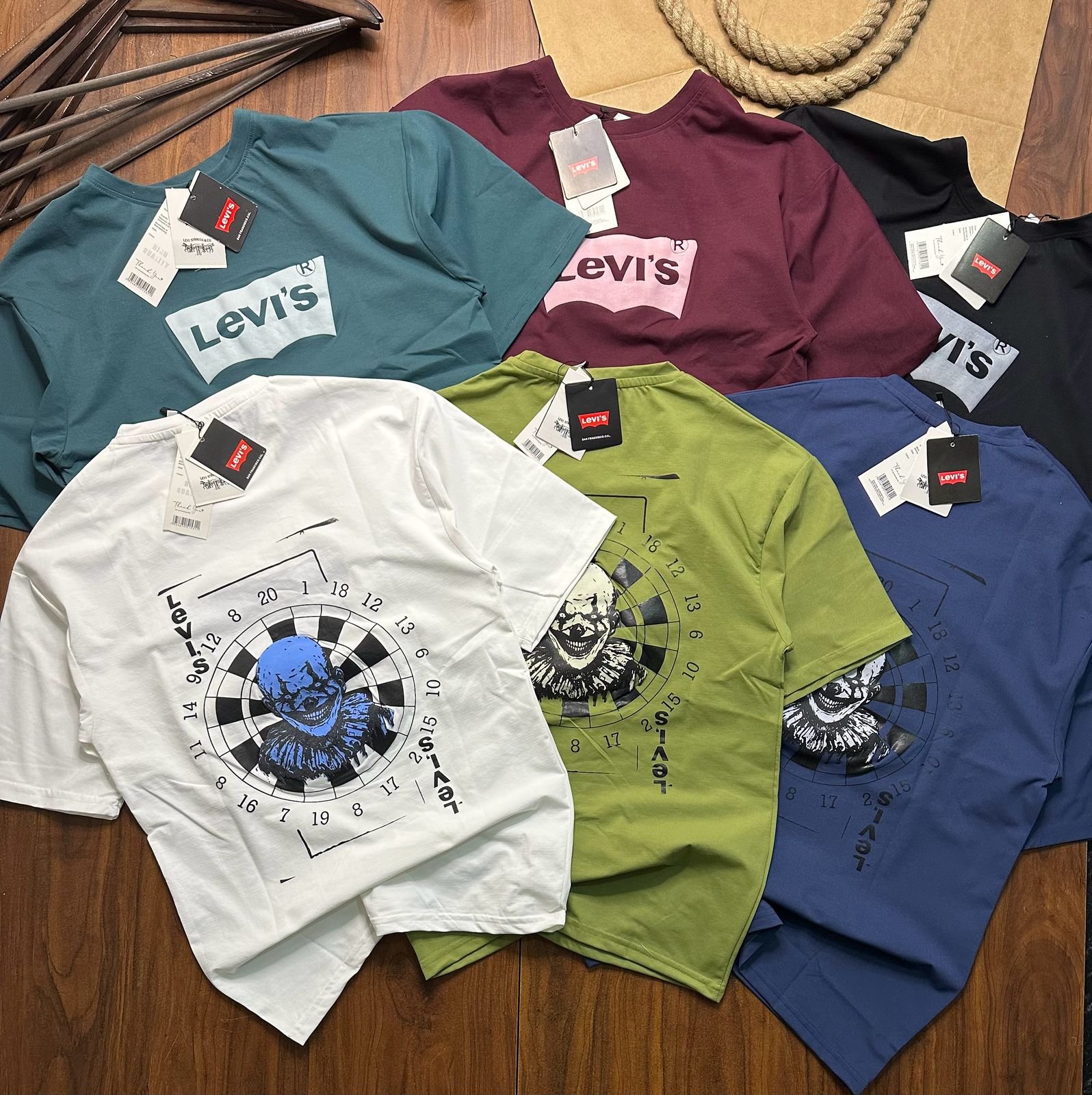 Khatri Men's Fake Cotton Lycra T-shirts Set