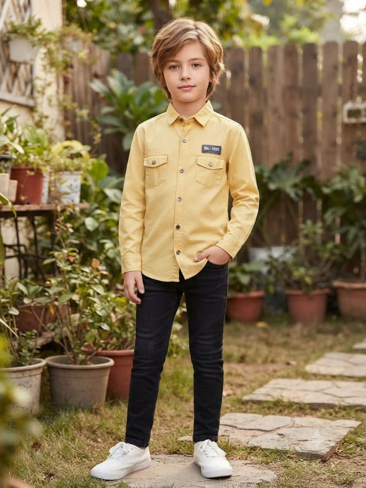SG Fashion Kids Boys Shirts Set