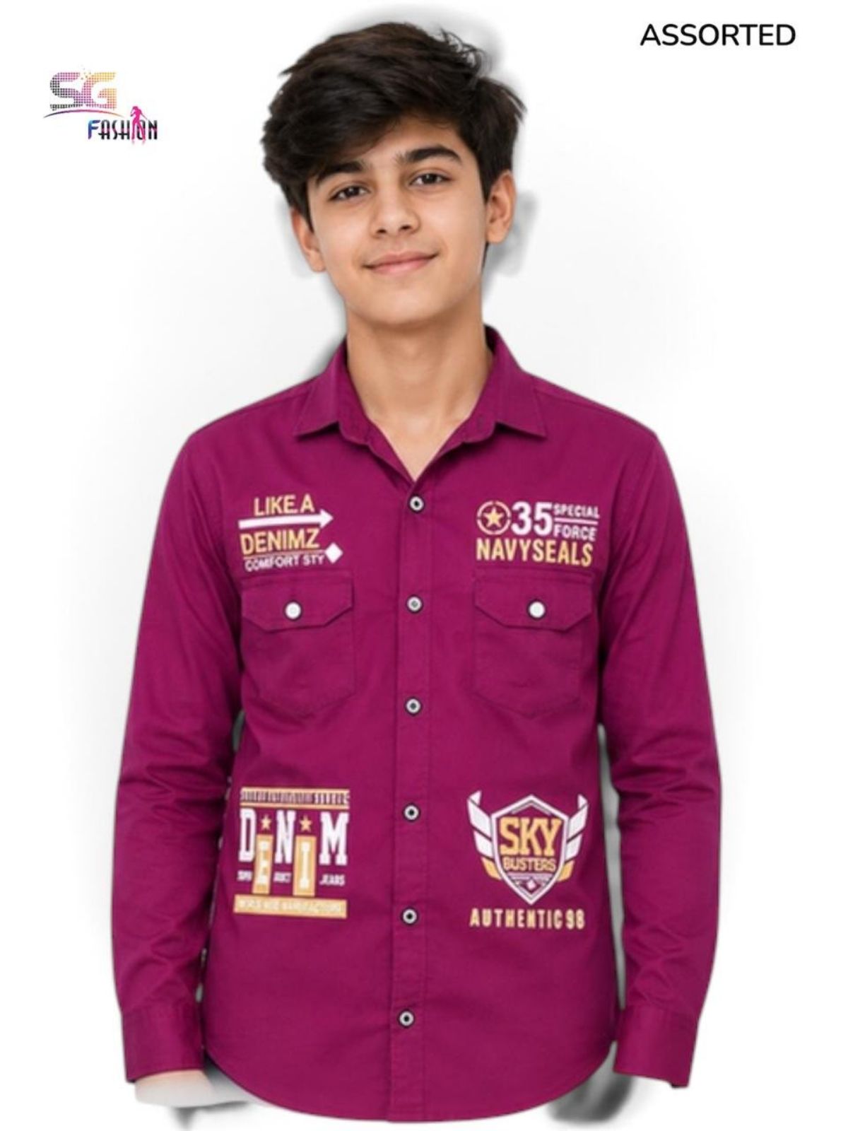 SG Fashion Kids Boys Shirts Set (2-10yrs)