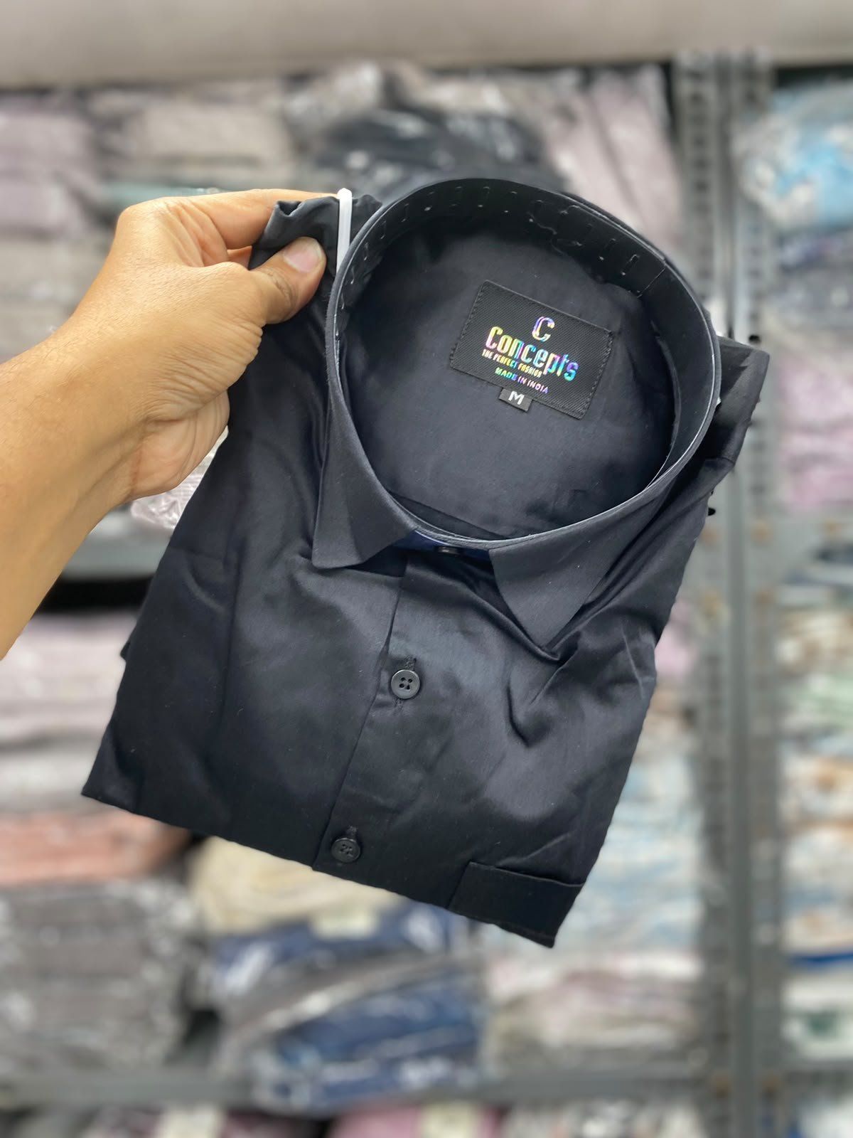 Concepts Men's Partywear Satin Full Sleeve Shirts