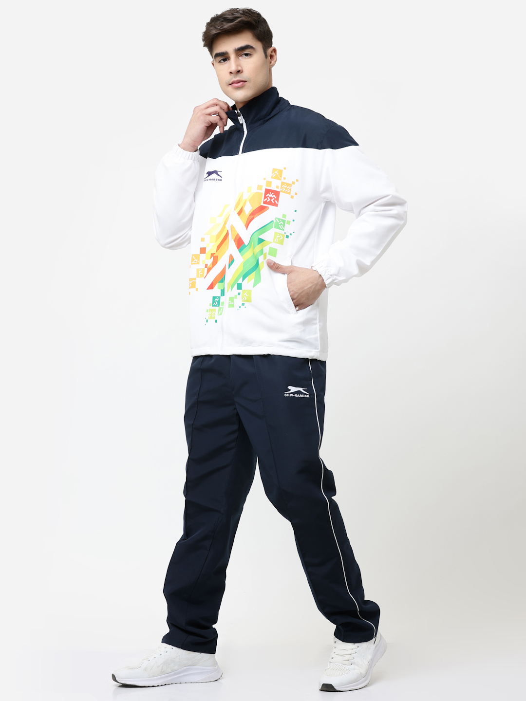 Men's Tracksuit  974-Multi Color-H/S-XL-TZ