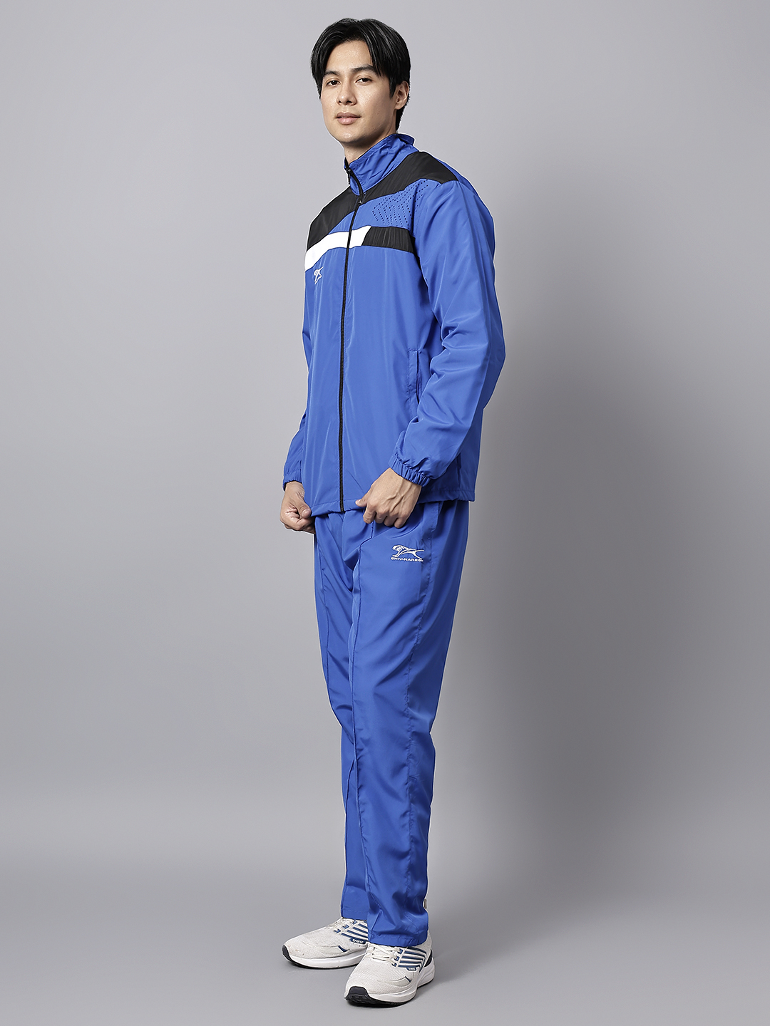 Men's Tracksuit  494A-Royal/Black/White-XL-TZ