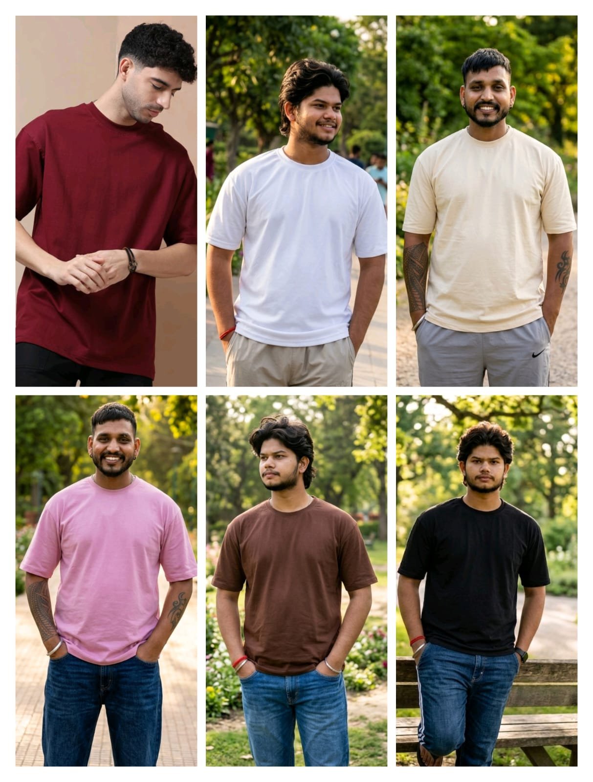 T-SHIRT FOR MEN M TO XL SIZE FAKE LYCRA FABRIC