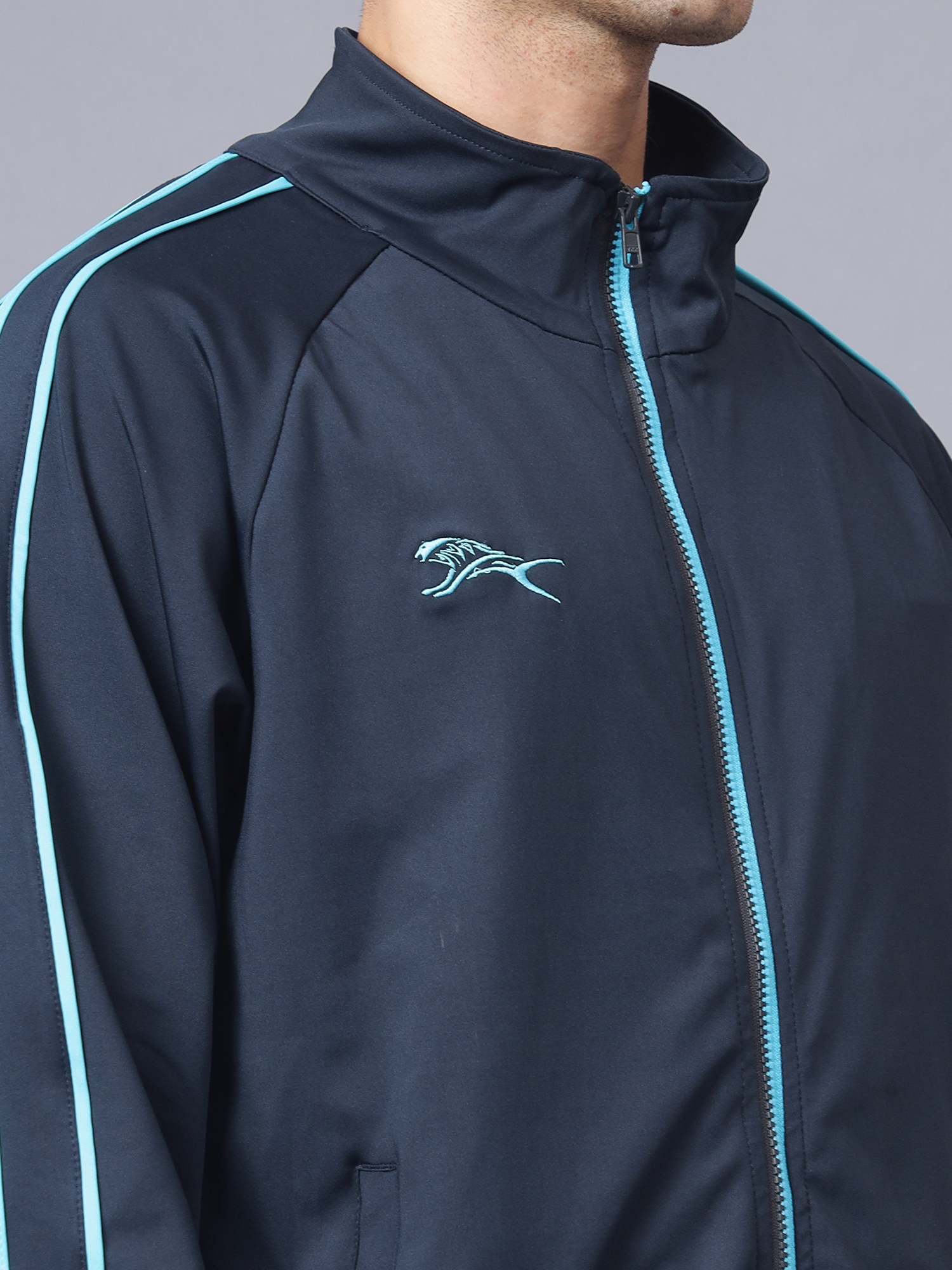 Men's Tracksuit  SNTSW106M-Navy Cyan-L