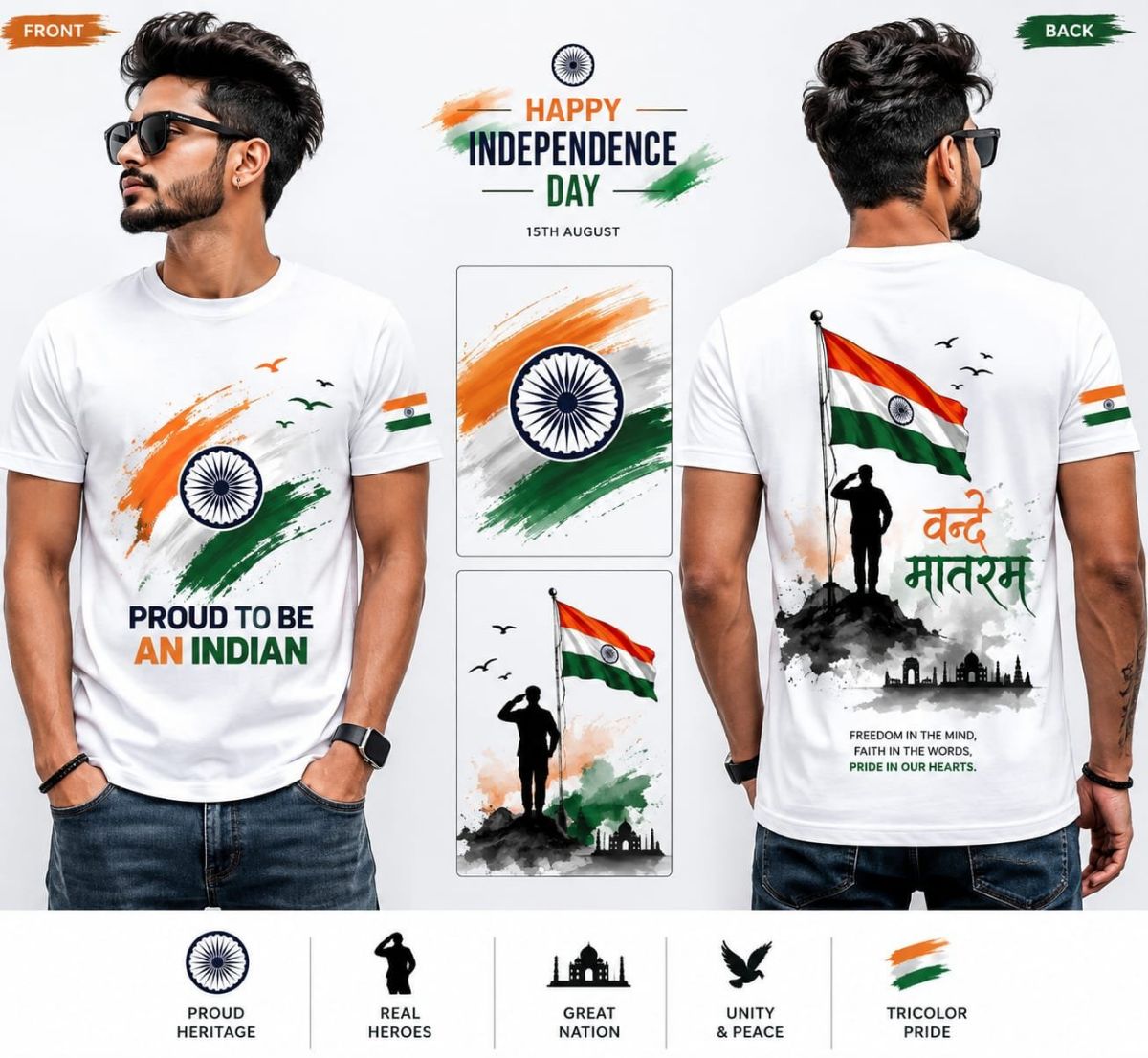 Cotton Blend Printed Unisex T-Shirts