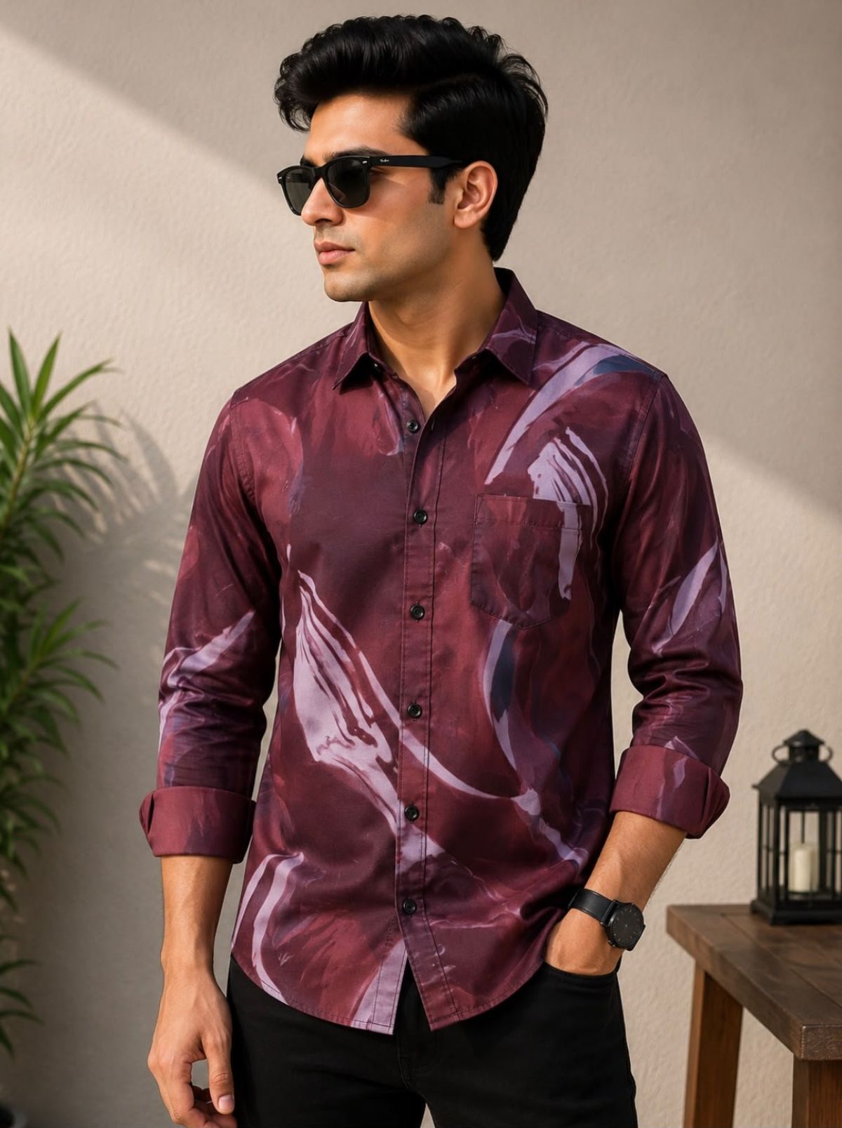 Slub Linen Shirts for Men's