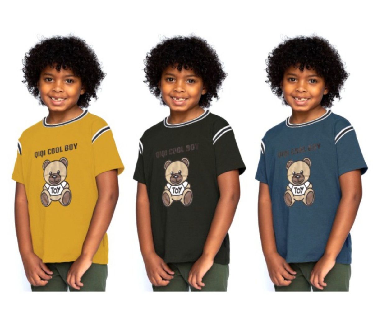 Boys cotton printed funky tshirts pack of 3- 3yrs