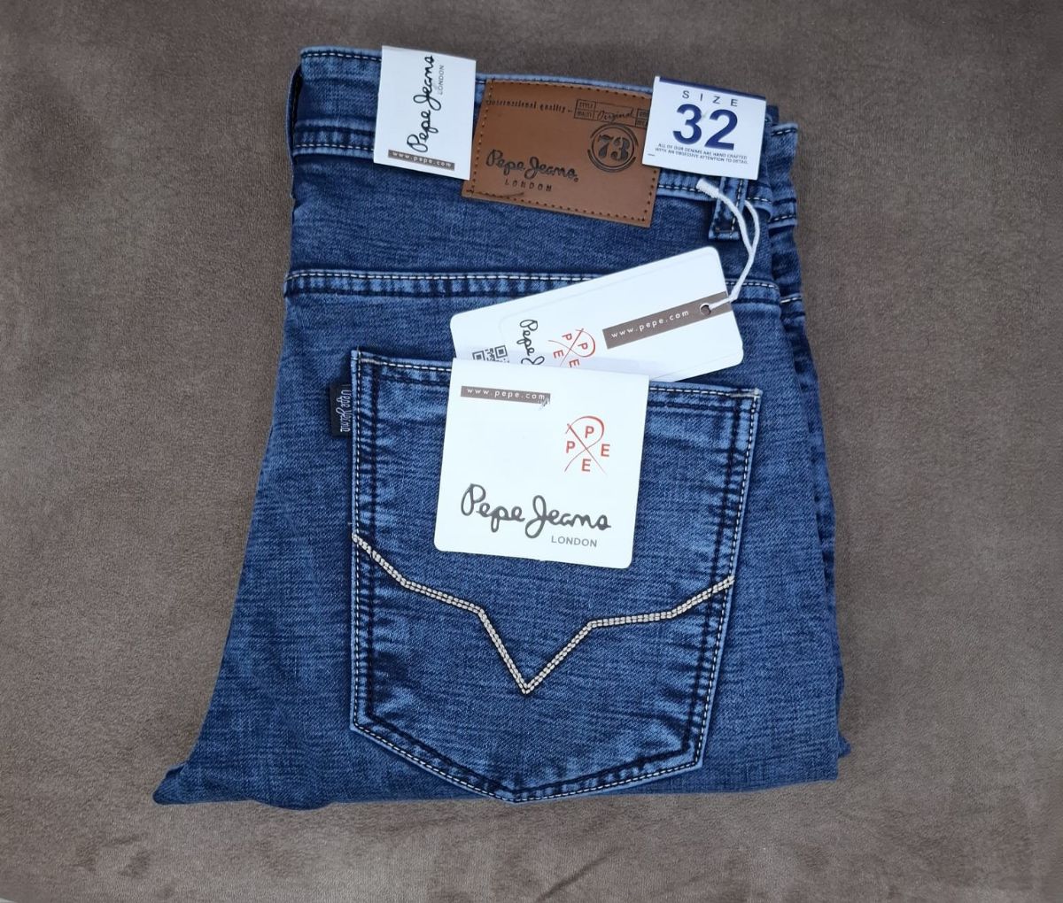 Men's Denim Jeans By Mac Hardy- Blue