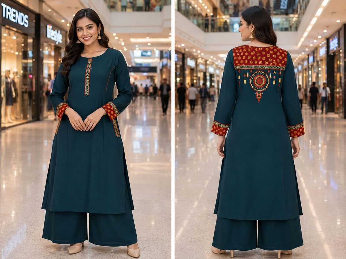RC Women Straight Back Work Teal GreenTwo Piece Set