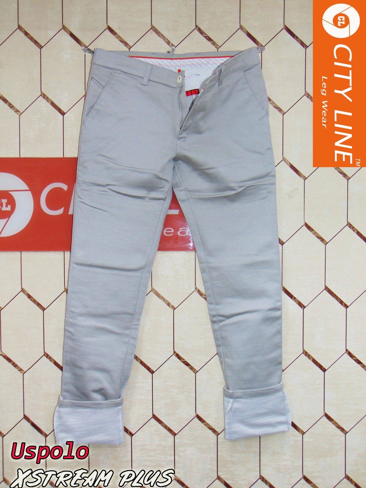 Men's cotton Knitted Premium Silver Pant- 9073