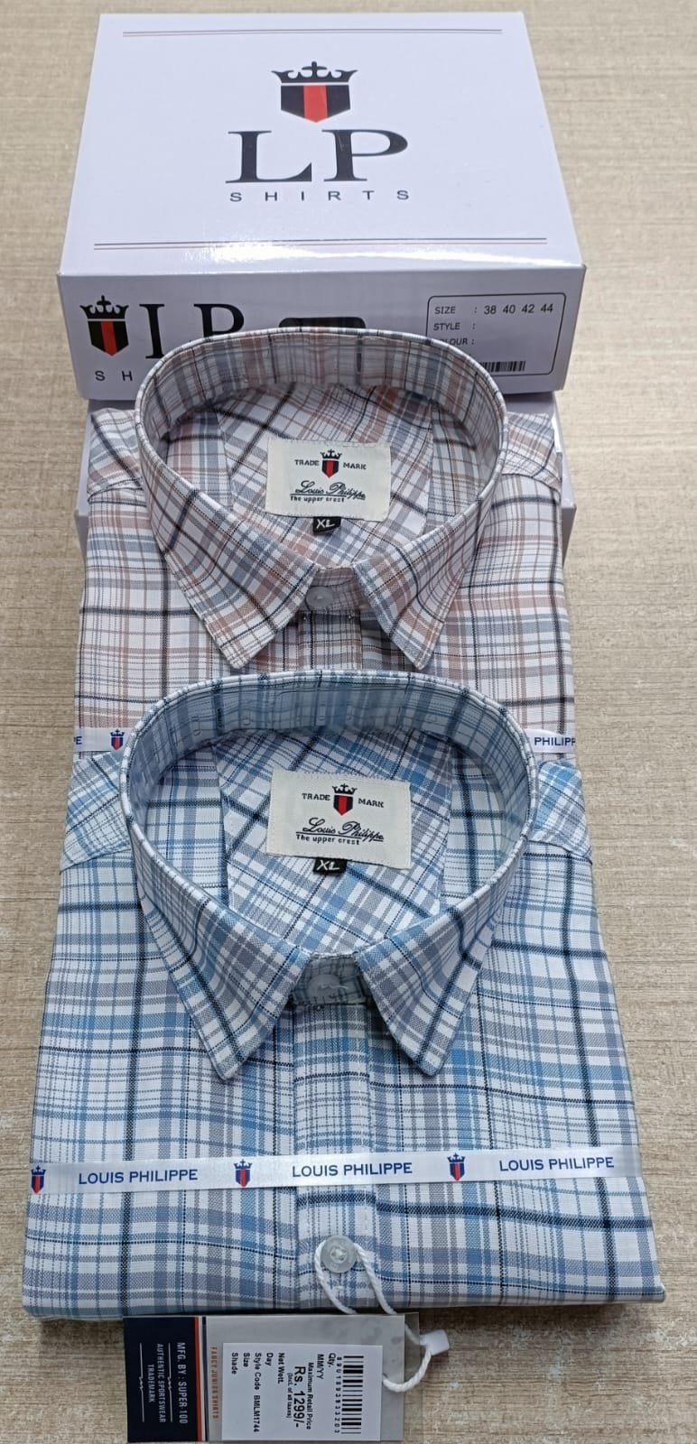 Men's Shirts Oxford check