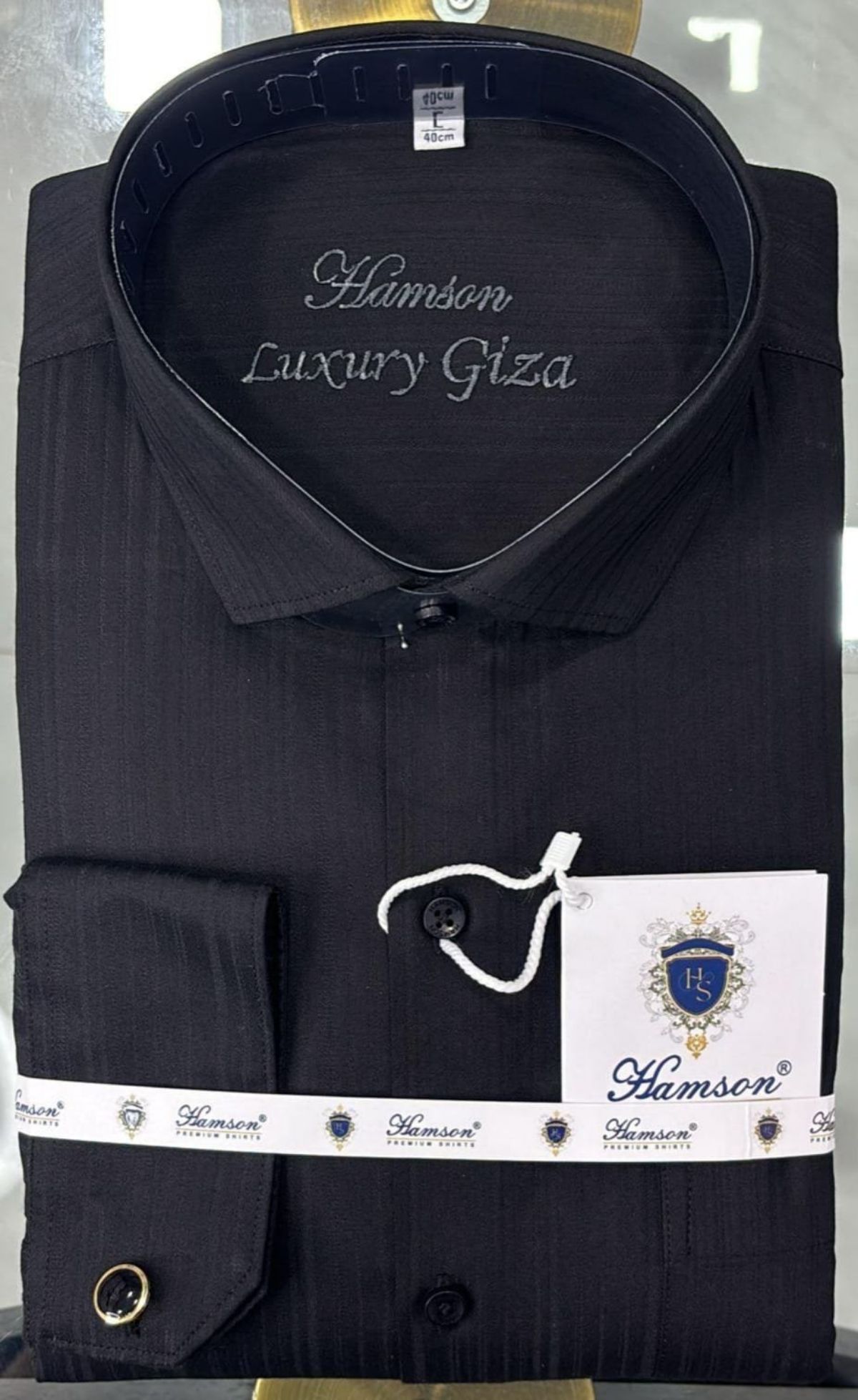 Hamson Italian Giza Cotton Designer Shirts for Men's Lycra