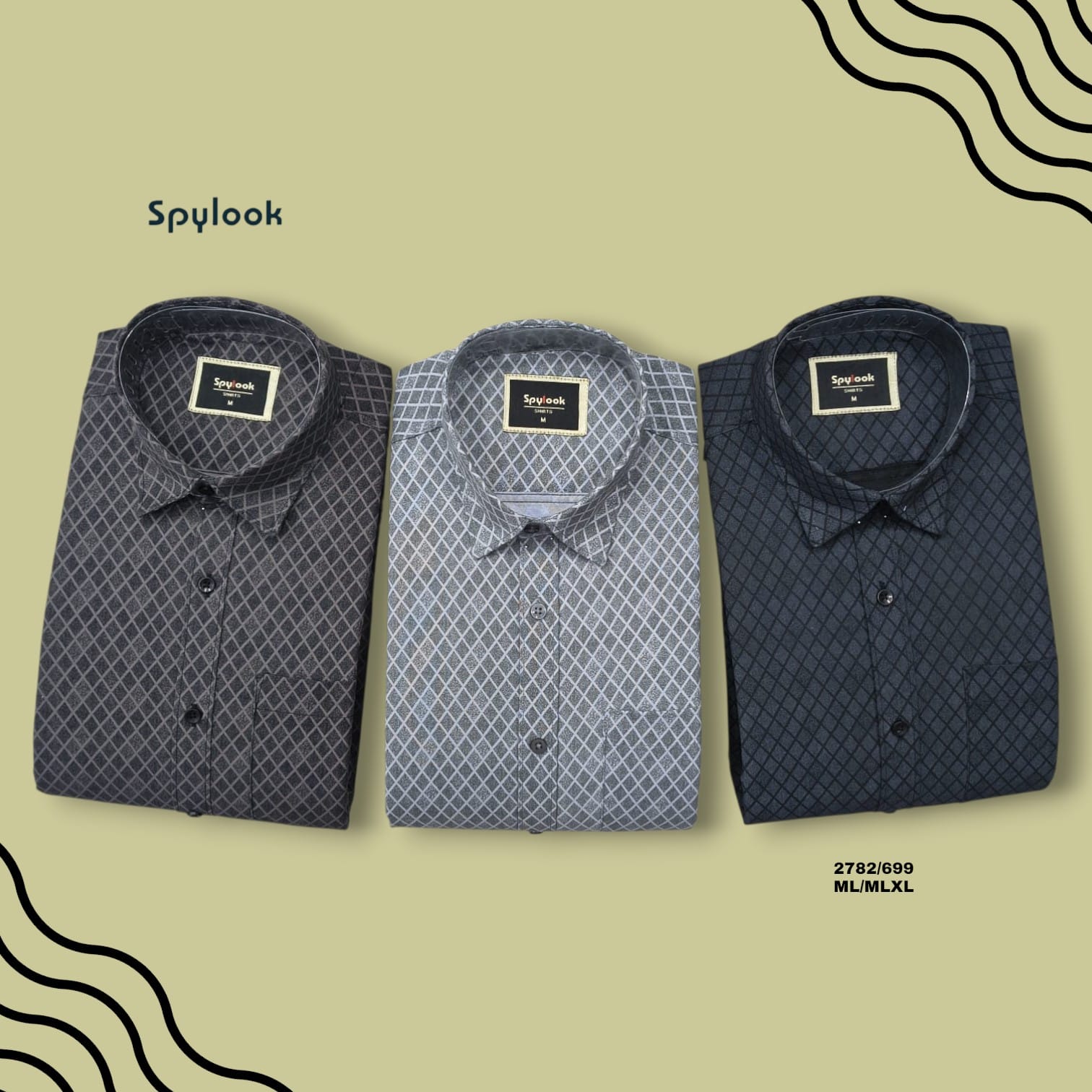 ML CREATION SPYLOOK PRINT SHIRT 2782