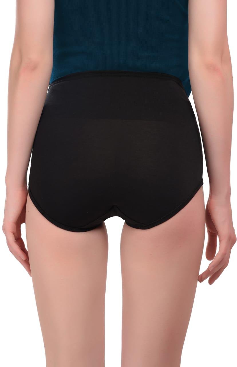 Teusy Woman High Waist Maternity Panty set-Black