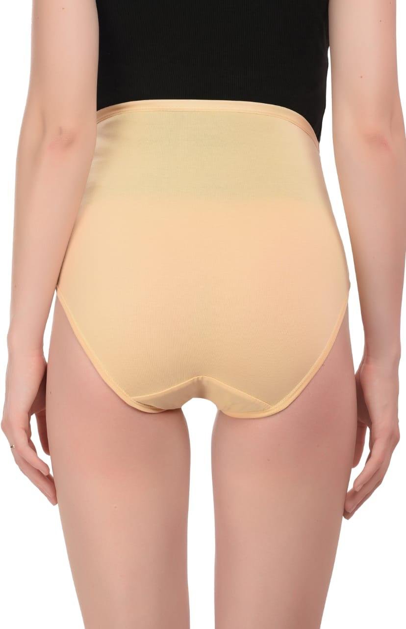 Teusy Woman High Waist Maternity Panty set-Yellow