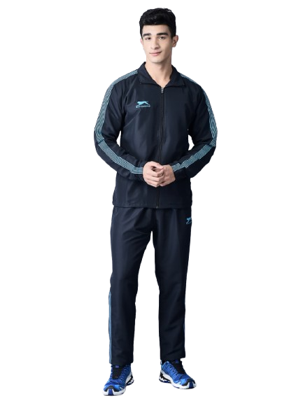 Men's Tracksuit  493A-Navy/Cyan-S-TZ