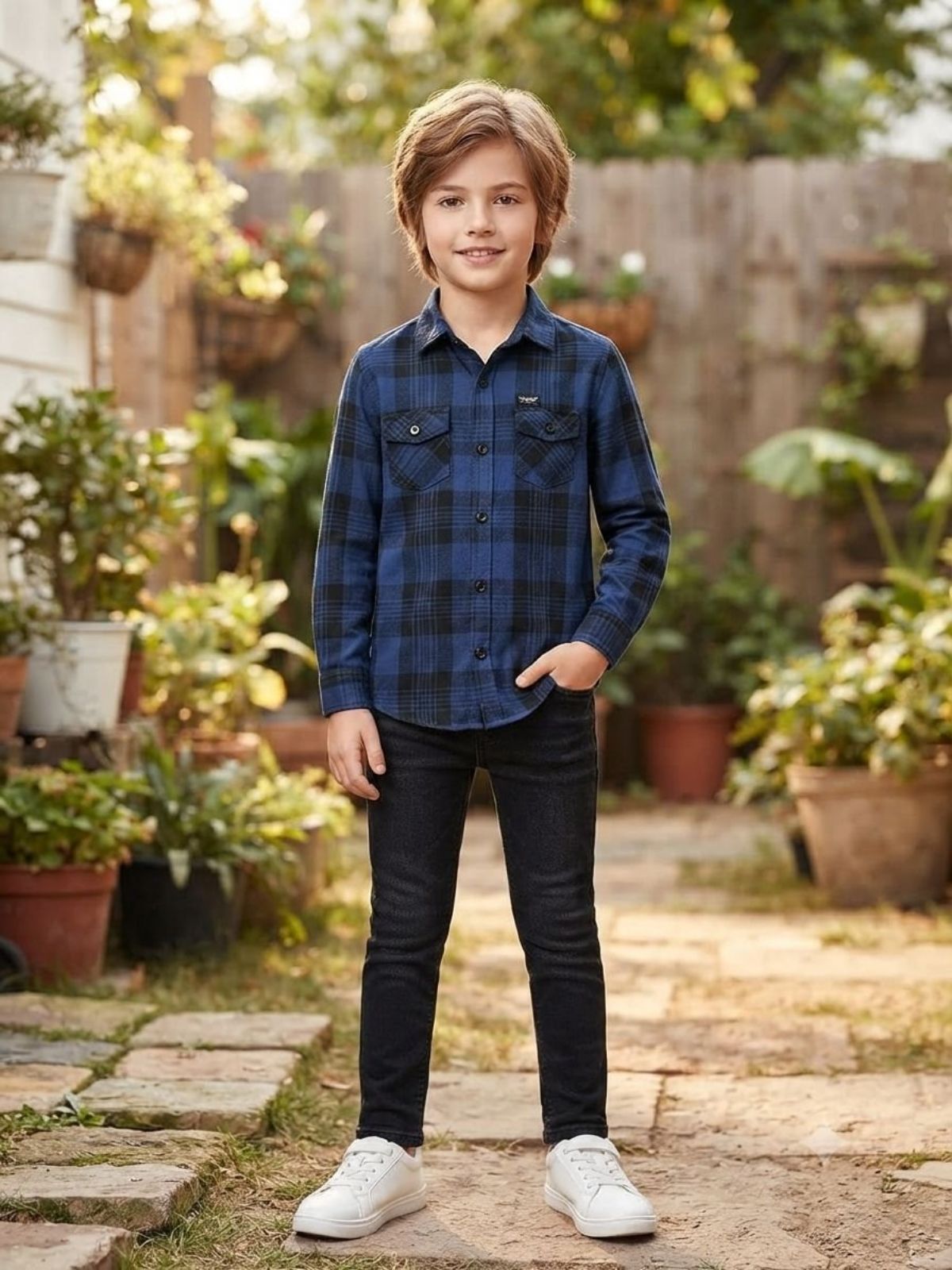 SG Fashion Kids Boys Shirts Set