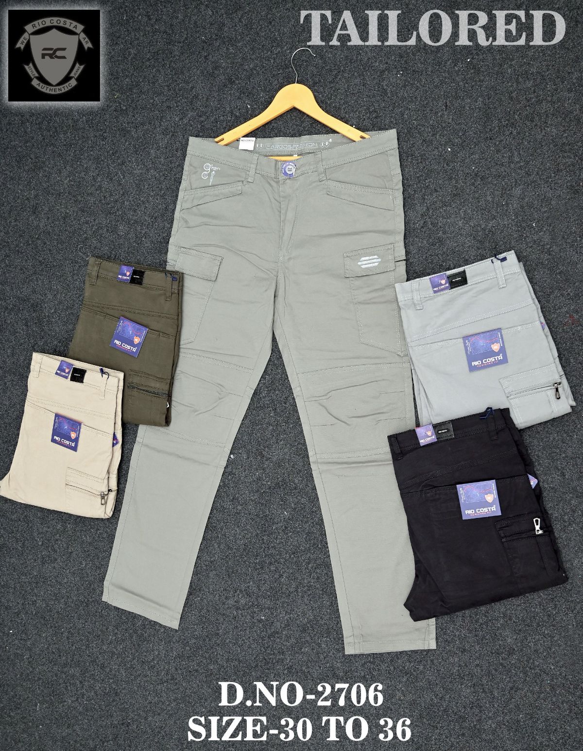 Rio Costa Men's Cargo Pants- 2706