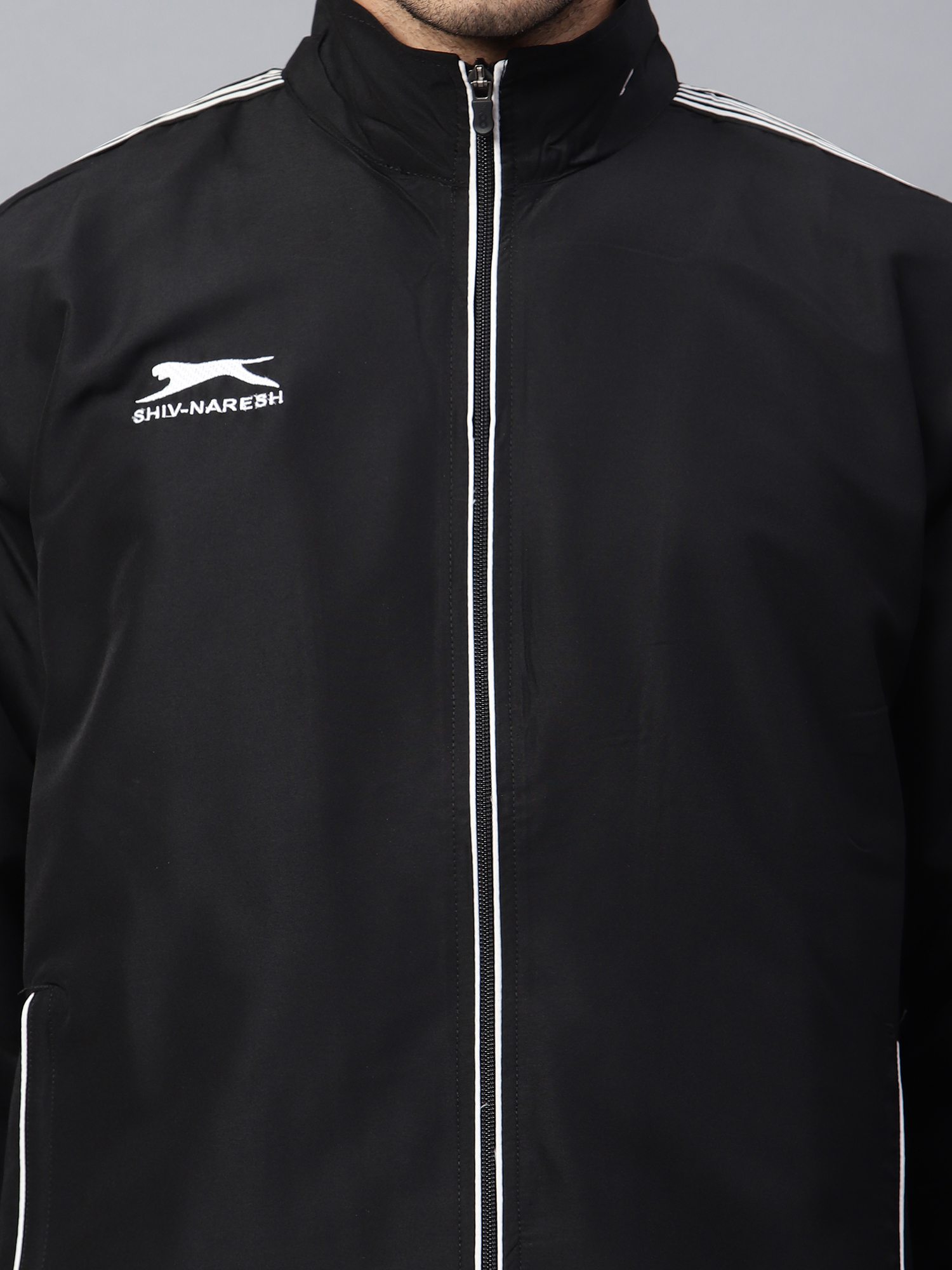 Men's Tracksuit  493A-Black/White-XL-TZ