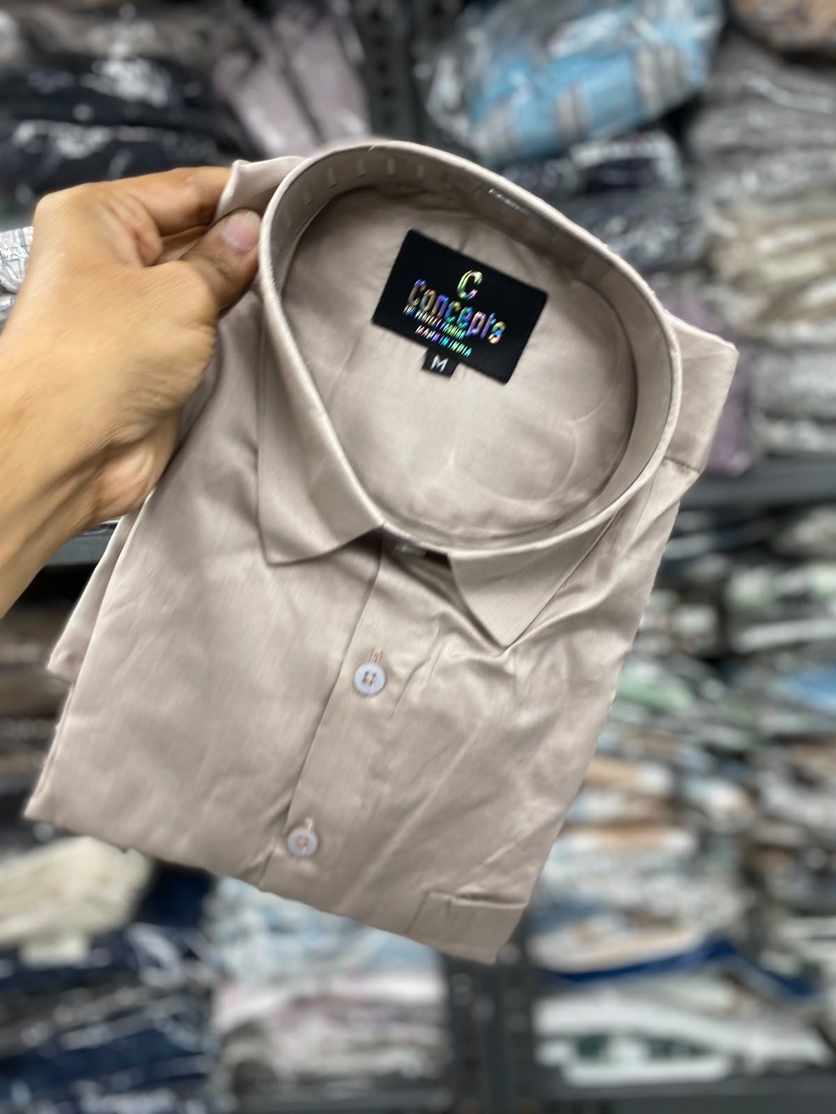 Concepts Men's Partywear Satin Full Sleeve Shirts