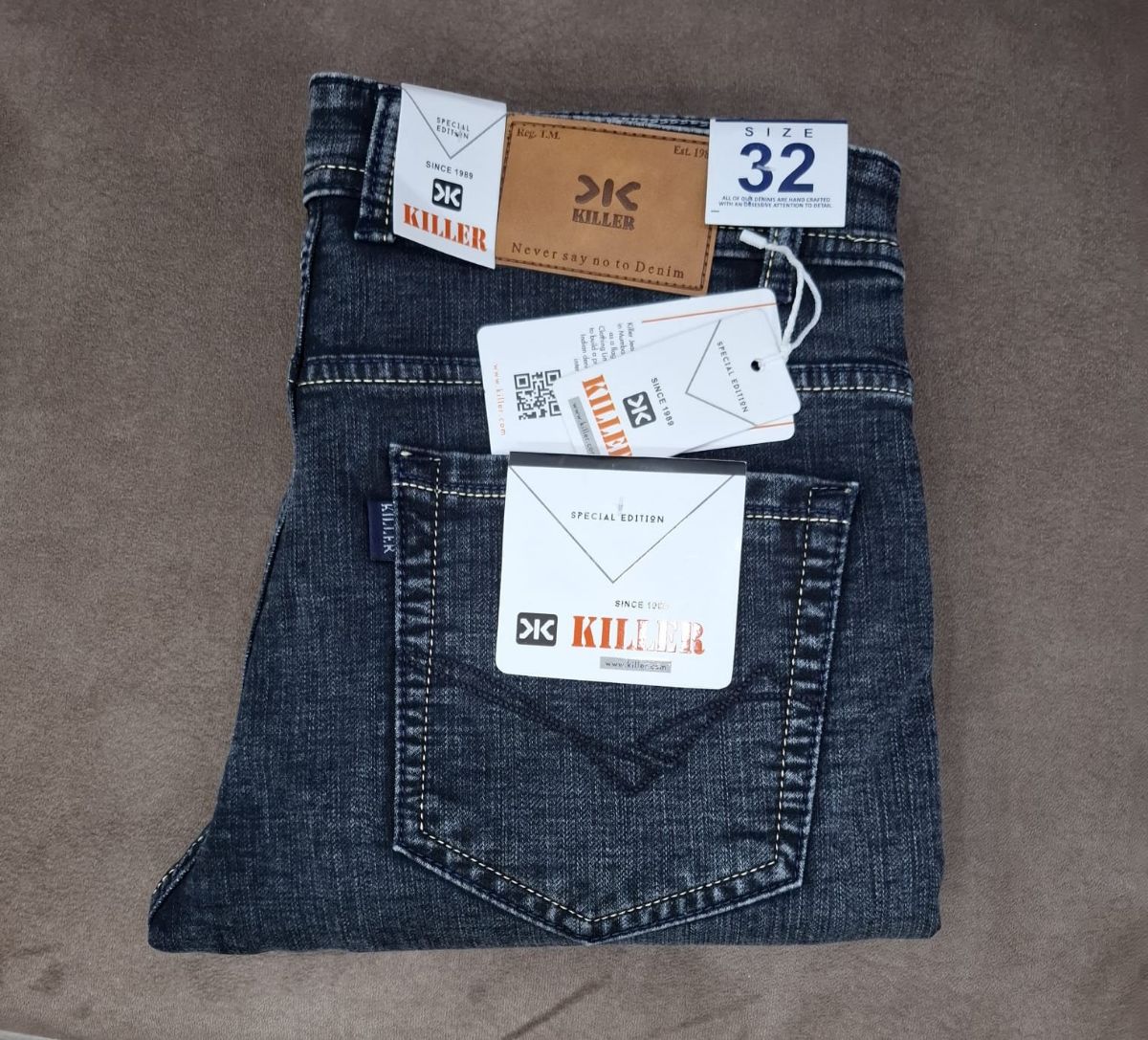 Men's Denim Jeans By Mac Hardy- Black